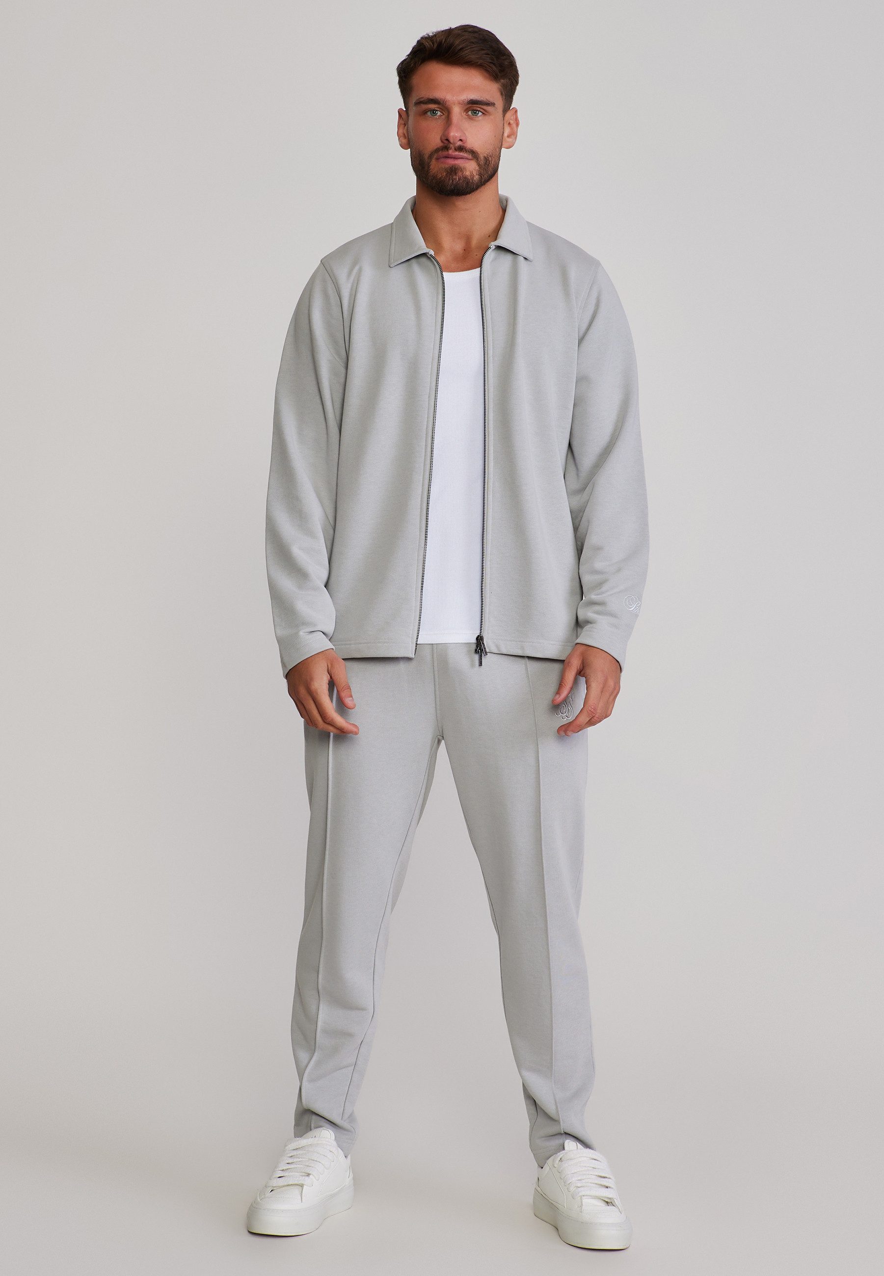 Siksilk Jogger Pants SikSilk Herren Grau Smart Joggers
