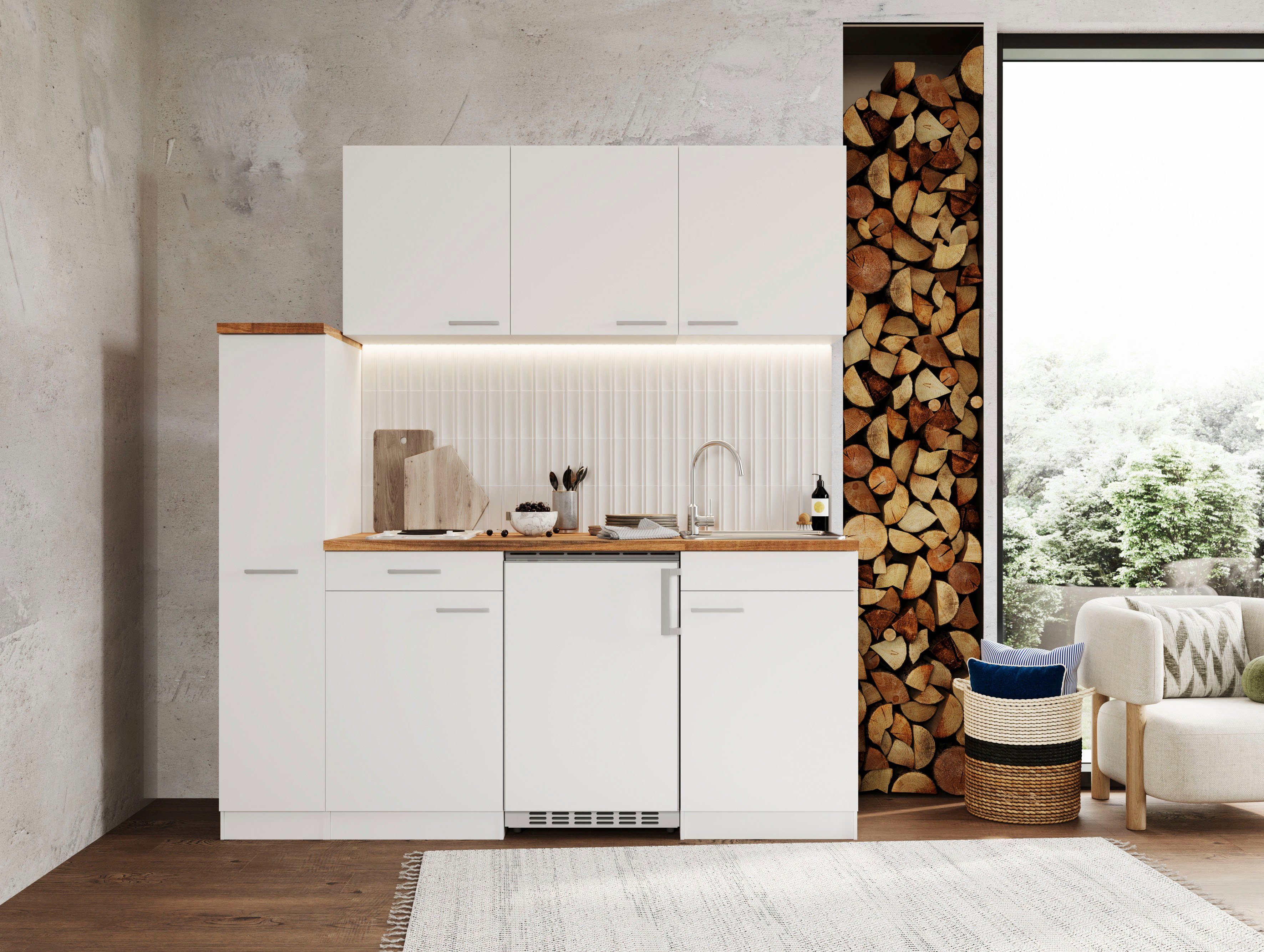 RESPEKTA Küche Luis, mit Duo Kochfeld, günstig online kaufen