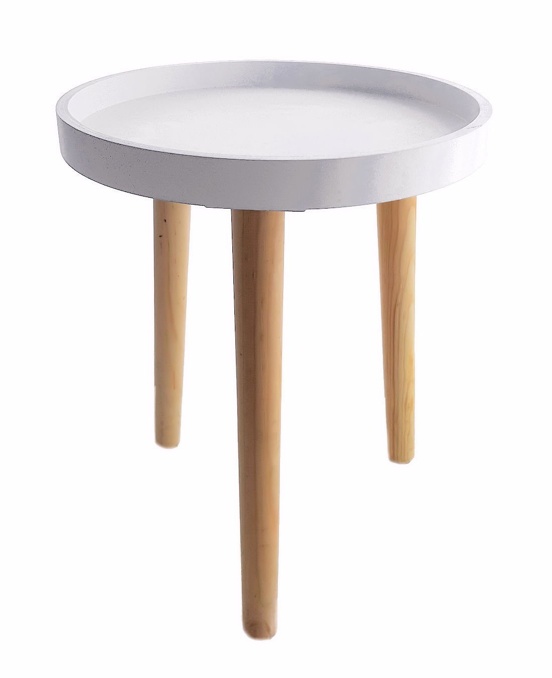 Spetebo Beistelltisch Beistelltisch 30 x 36 cm - weiß (Stück, 1-St., Beistelltisch), kleiner Tisch zum Zustellen oder Dekorieren