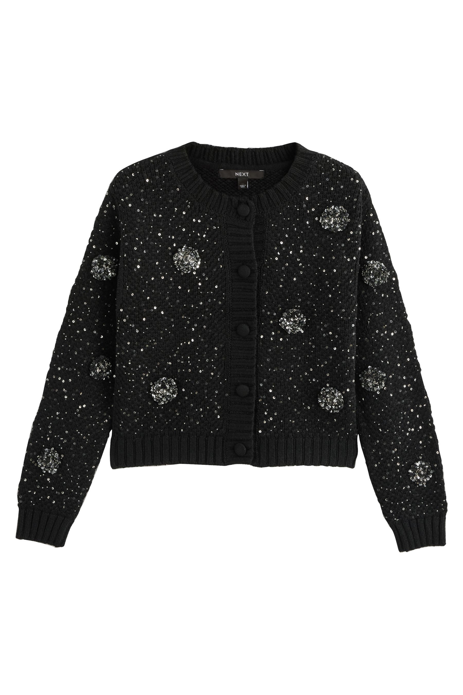 Next Strickjacke Strickjacke mit Paillettenverzierung (1-tlg) günstig online kaufen