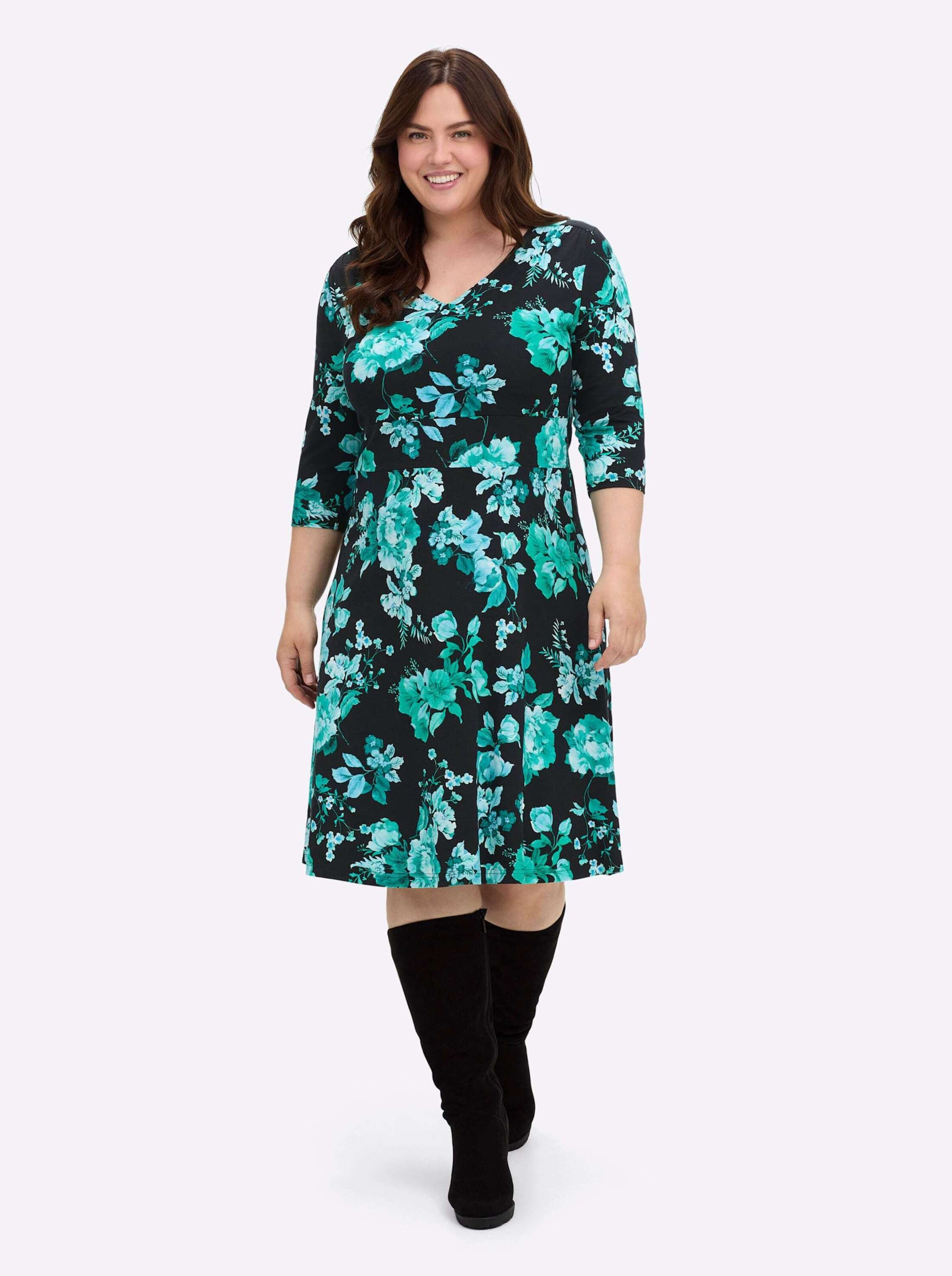 sheego by Joe Browns Jerseykleid Jersey-Kleid Kurzarm günstig online kaufen