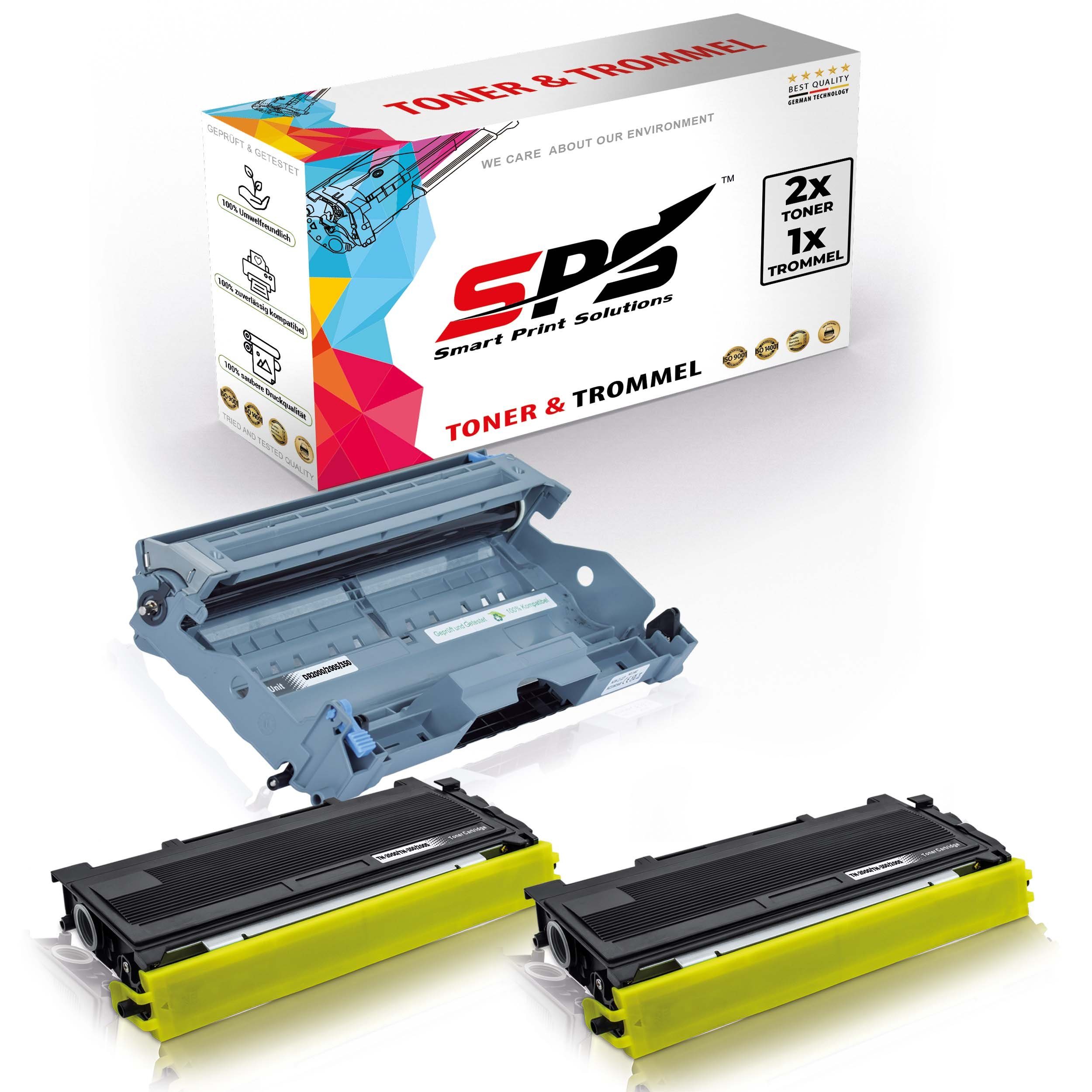 SPS Brother MFC-7225 Tonerkartusche (3er TN-2000, Pack) für Kompatibel DR-2000