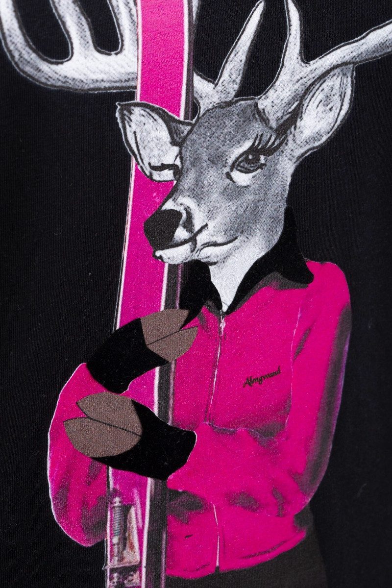 Almgwand Rundhalspullover Longsleeve Damen - DÜRNSTEINALM - offweiß/rot, sc günstig online kaufen