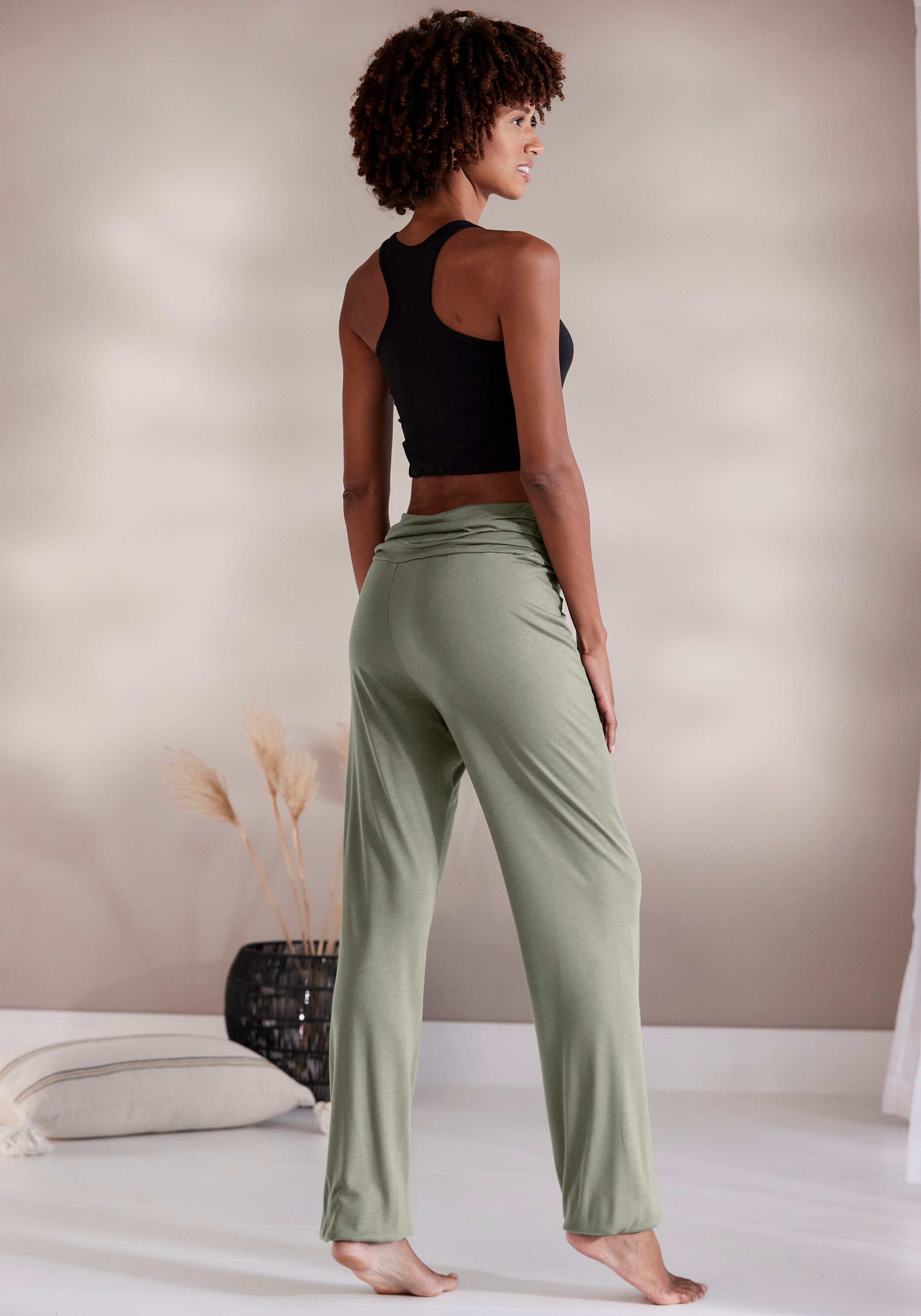 Buffalo Haremshose mit gerafftem Umschlagbund