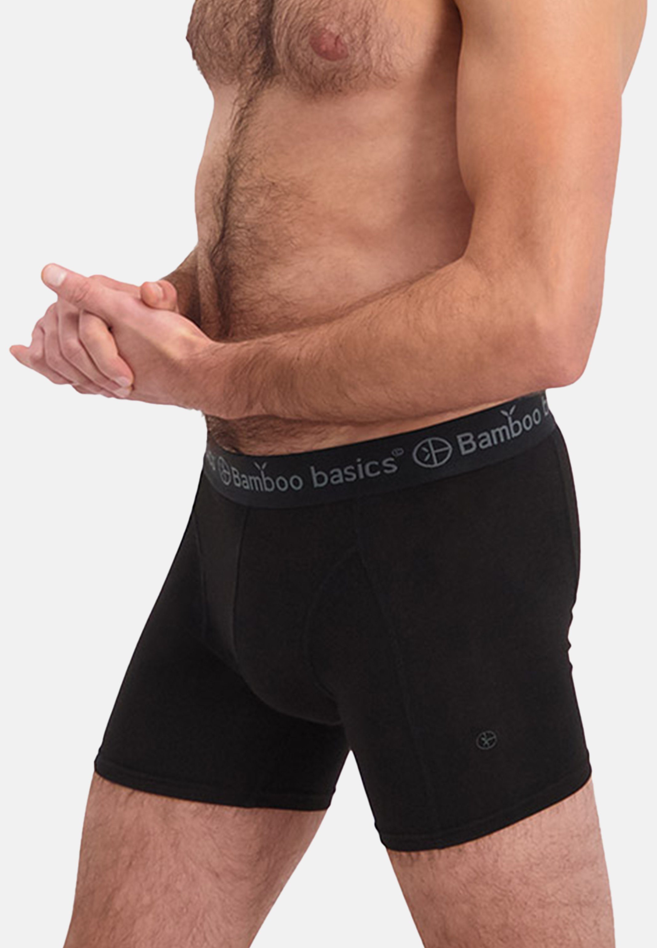 Dunkelblau 3-St) / Material Short basics Bamboo Retro Schwarz - Eingriff Boxer (Spar-Set, / / Pant Rico mit Retro 3er Viskose Weiches Blau - Pack Ohne