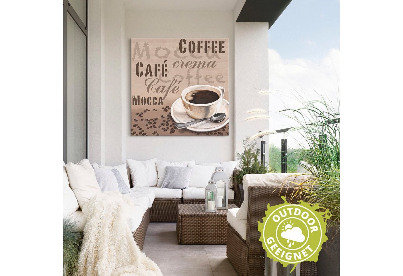 Artland Wandbild »Mocca - Kaffee«, Getränke (1 Stück), in vielen Größen & Produktarten - Alubild / Outdoorbild für den Außenbereich, Leinwandbild, Poster, Wandaufkleber / Wandtattoo auch für Badezimmer geeignet-kaufen