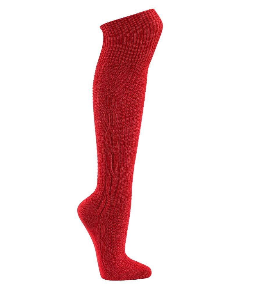 TippTexx 24 Trachtensocken 2 Paar Kniebundhosen-Strümpfe, Kniebundstrümpfe, Trachtenstrümpfe (2 Paar) mit eingestricktem Muster