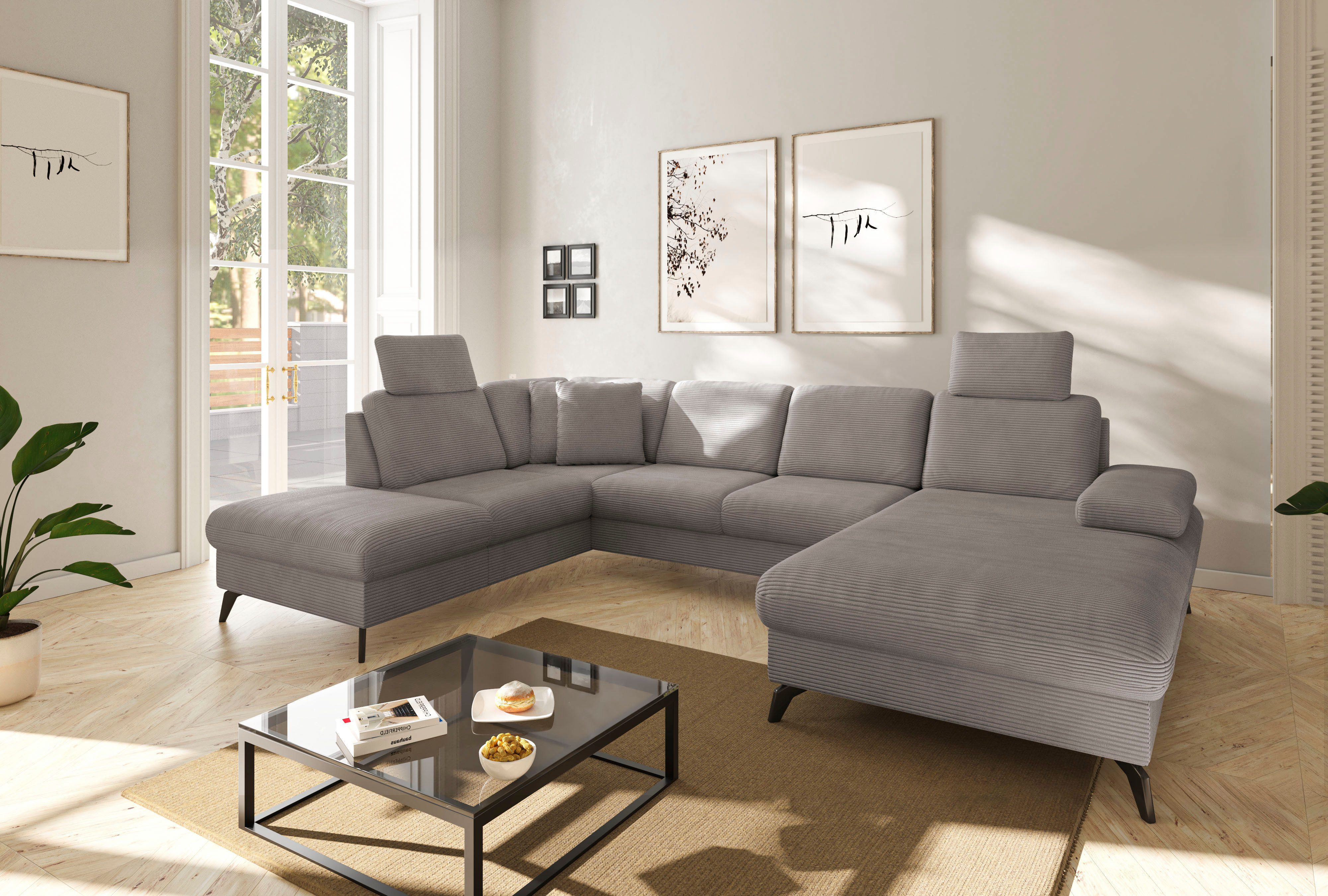 sit&more Wohnlandschaft Morris Jubi U-Form, inkl. Armteilfunktion und 1 Zie günstig online kaufen