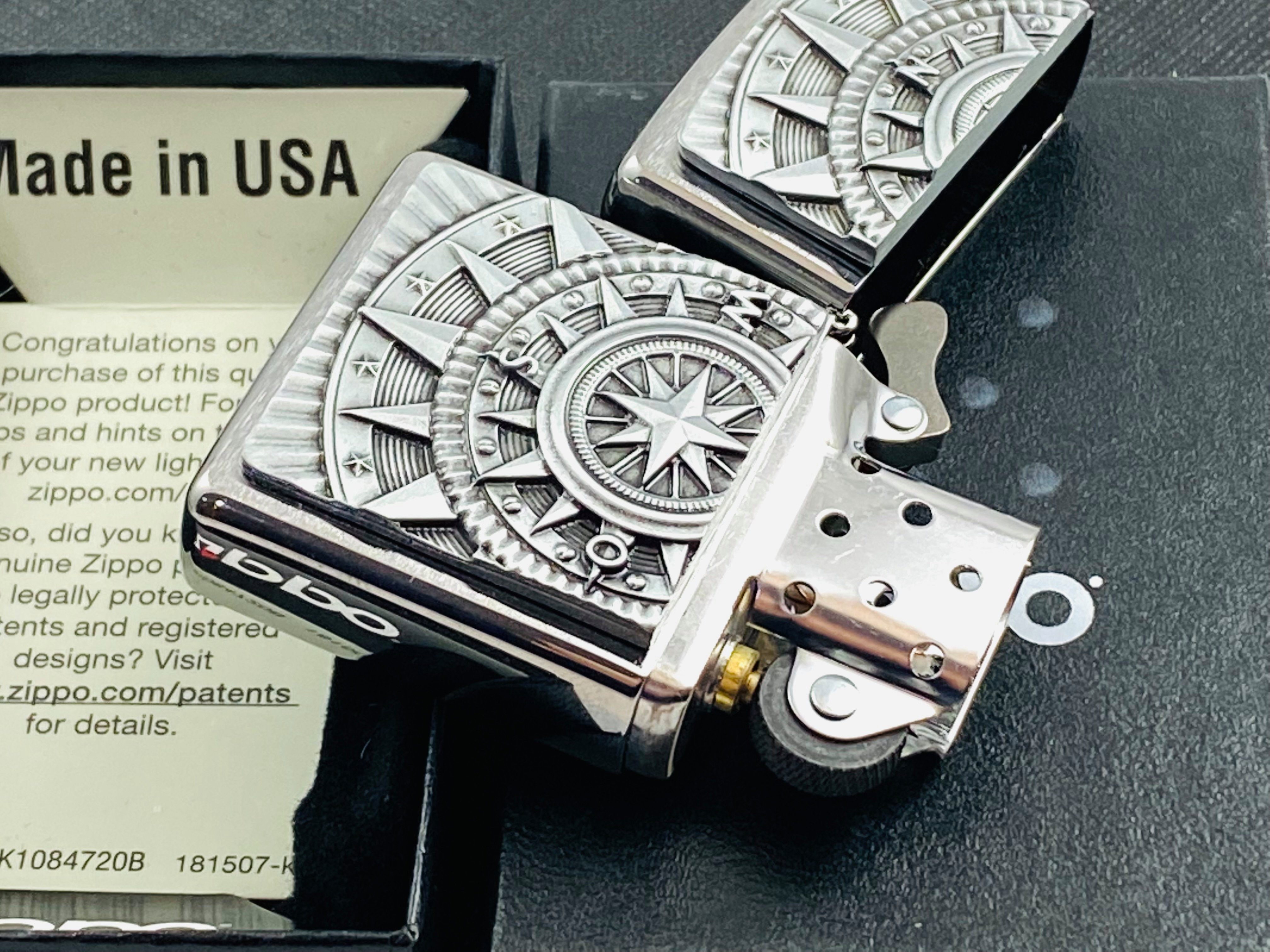 Zippo Feuerzeug Kompass Emblem Geschenkset Sturmfeuerzeug – Bild 4 von 5