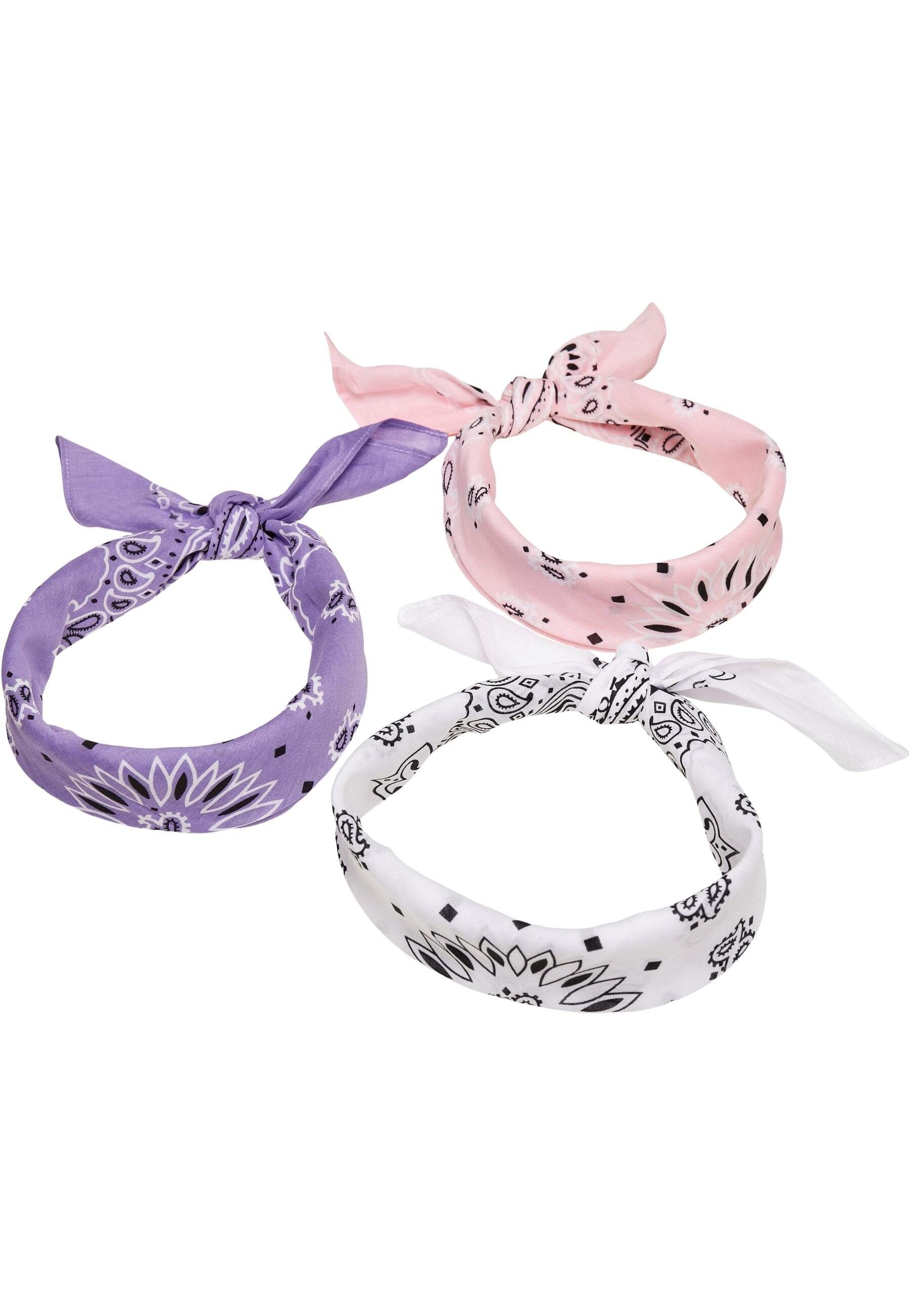 CLASSICS 3-Pack, Bandana Bandana URBAN Multicolor violet+white+rose (1-St) Unisex