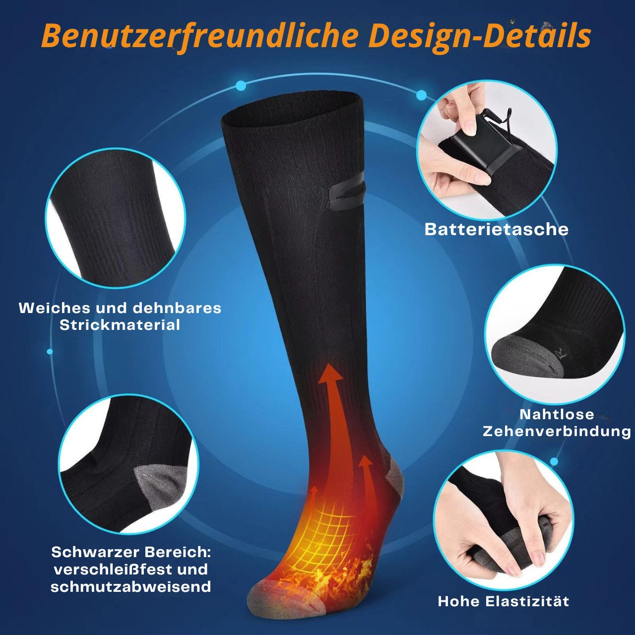Goldstern-Tech Skisocken (Elektrisch beheizte Socken in Universalgröße, 1-P günstig online kaufen