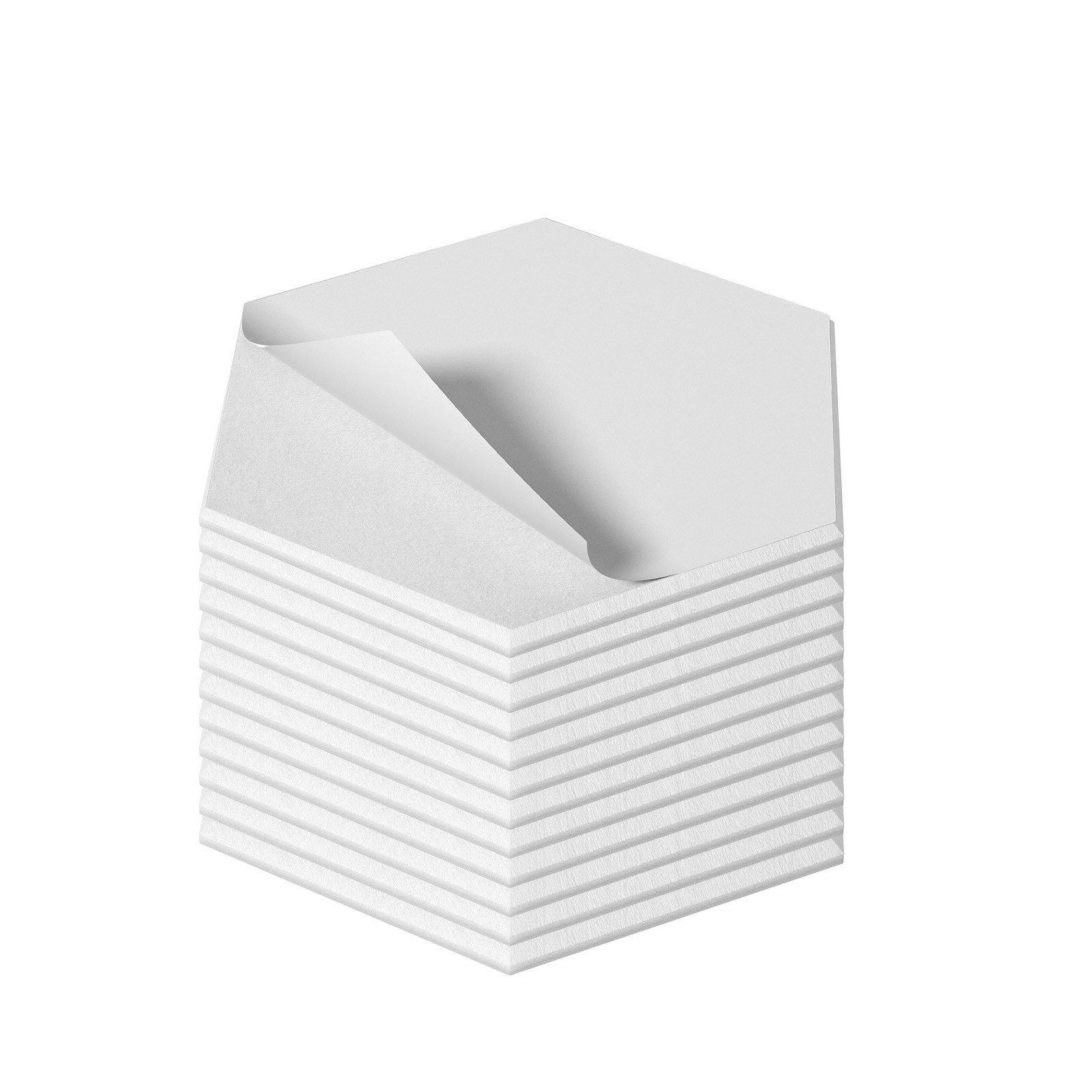 FIVMEN Wandpaneel Akustikpaneele Wand Selbstklebend Schalldämmung 3D Wandverkleidung, Akustik Schwarz/Weiß/Hellgrau 12er/set Polyesterfaser