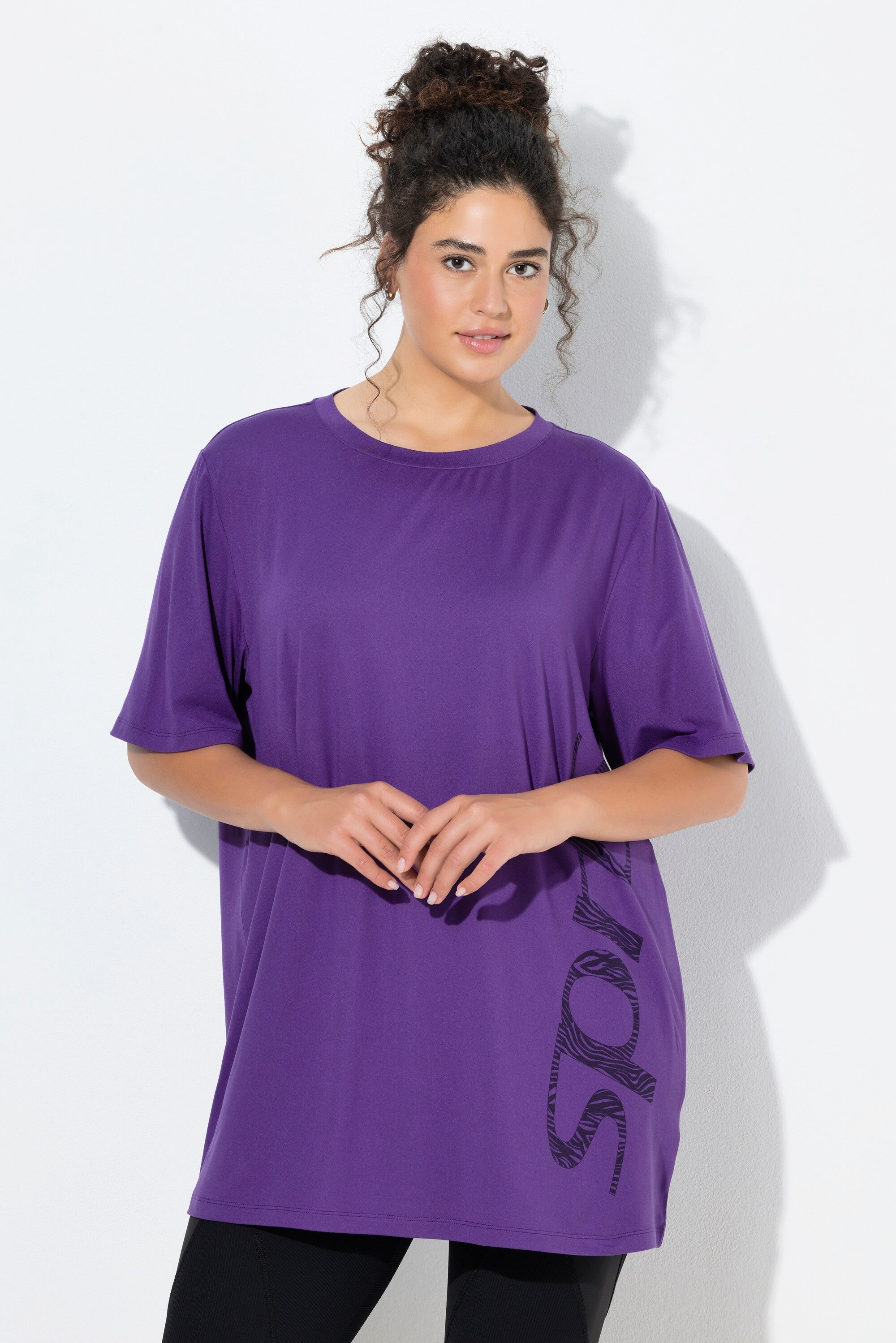 T-Shirt Funktionsshirt A-Linie Rundhals Halbarm recycelt