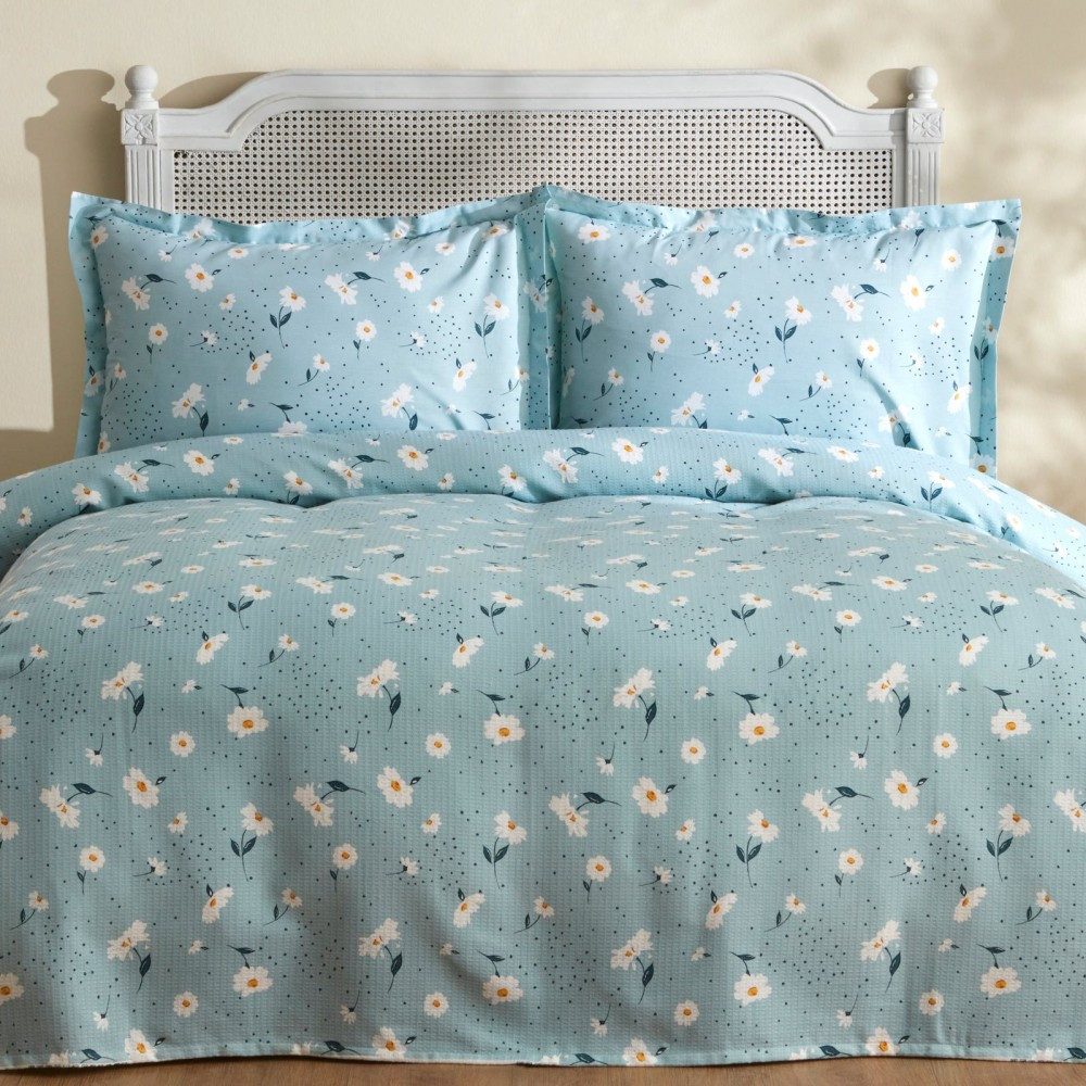 Karaca Bettwäsche Karaca Daisy 100% Baumwolle Doppelbett Deckenbezug Tagesd günstig online kaufen
