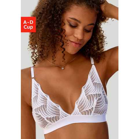 LASCANA Bralette Marla ohne Bügel aus einzigartiger Spitze, Dessous