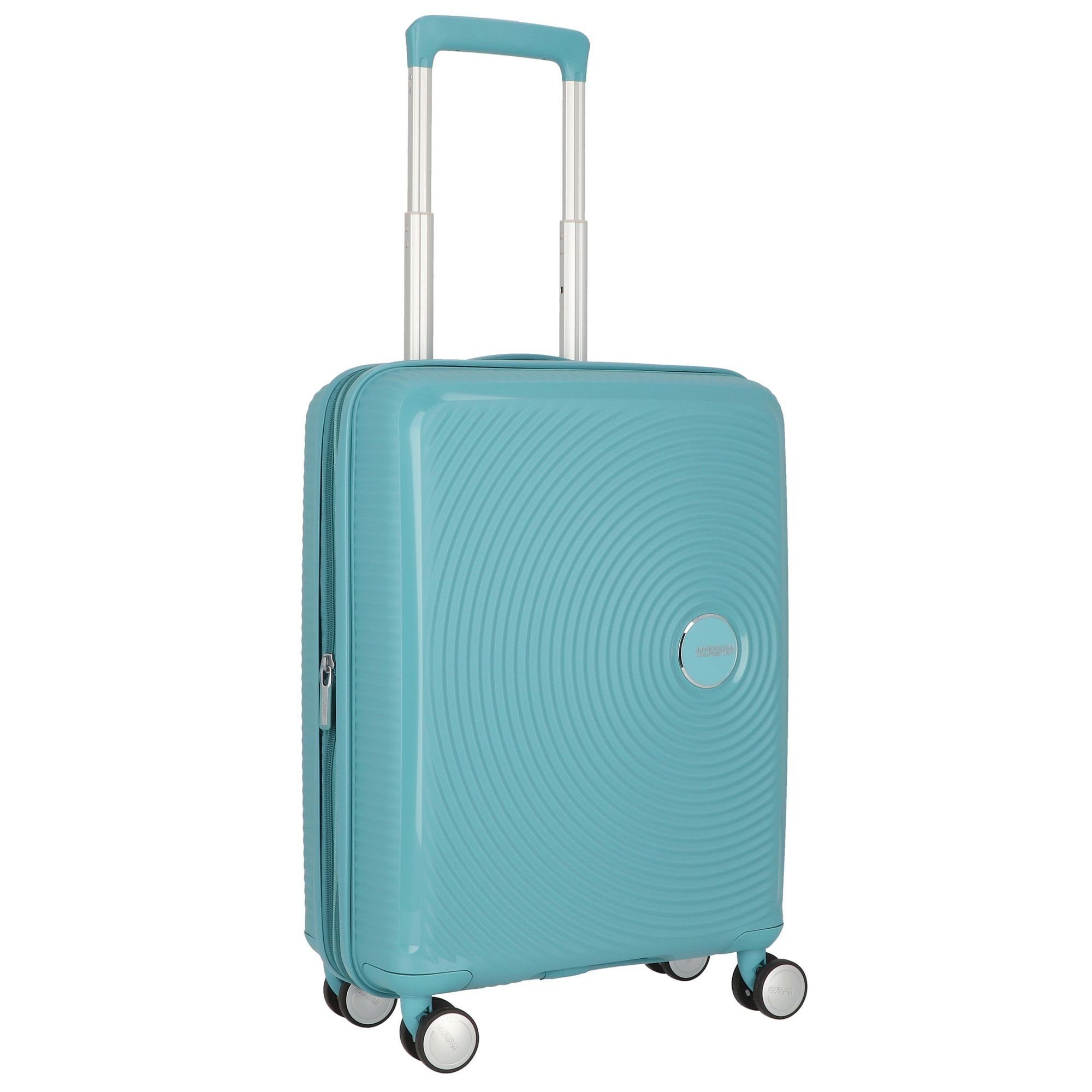 Tourister® turquoise Soundbox, 4 Polypropylen American Rollen, tonic Handgepäck-Trolley