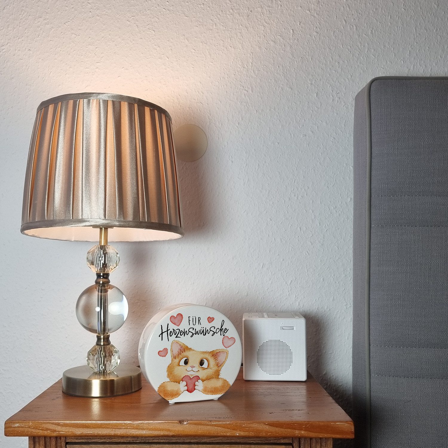 speecheese Spardose Katze Spardose mit Spruch Für Herzenswünsche günstig online kaufen