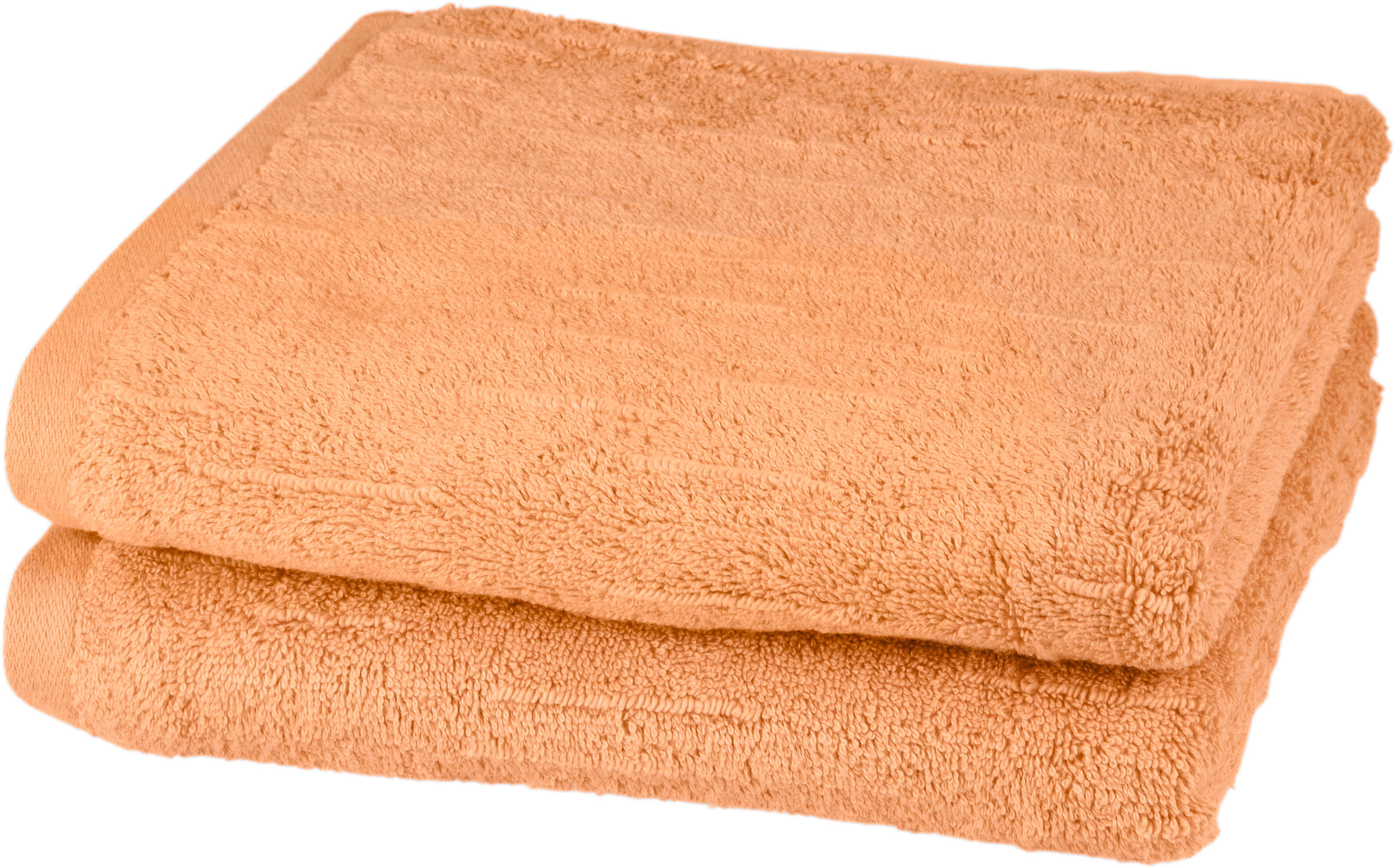 ROSS Handtuch Premium, Frottier (2-St), Baumwolle 100% caramel