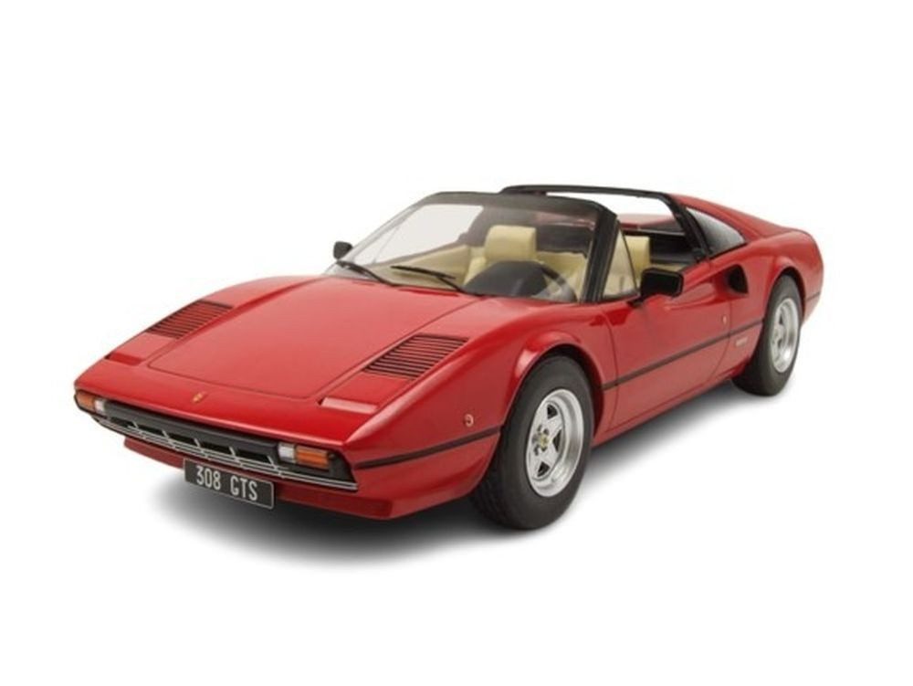 MCG Modellauto Ferrari 308 GTS 1977 rot, Maßstab 1:18