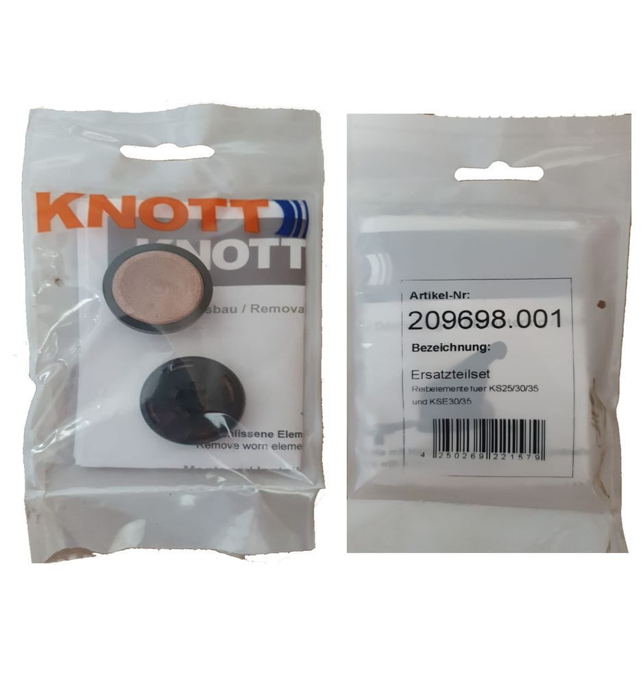 Knott Anhänger 1x KNOTT - Reibbeläge für Kugelkupplung KS 30/35 KSE 30/35