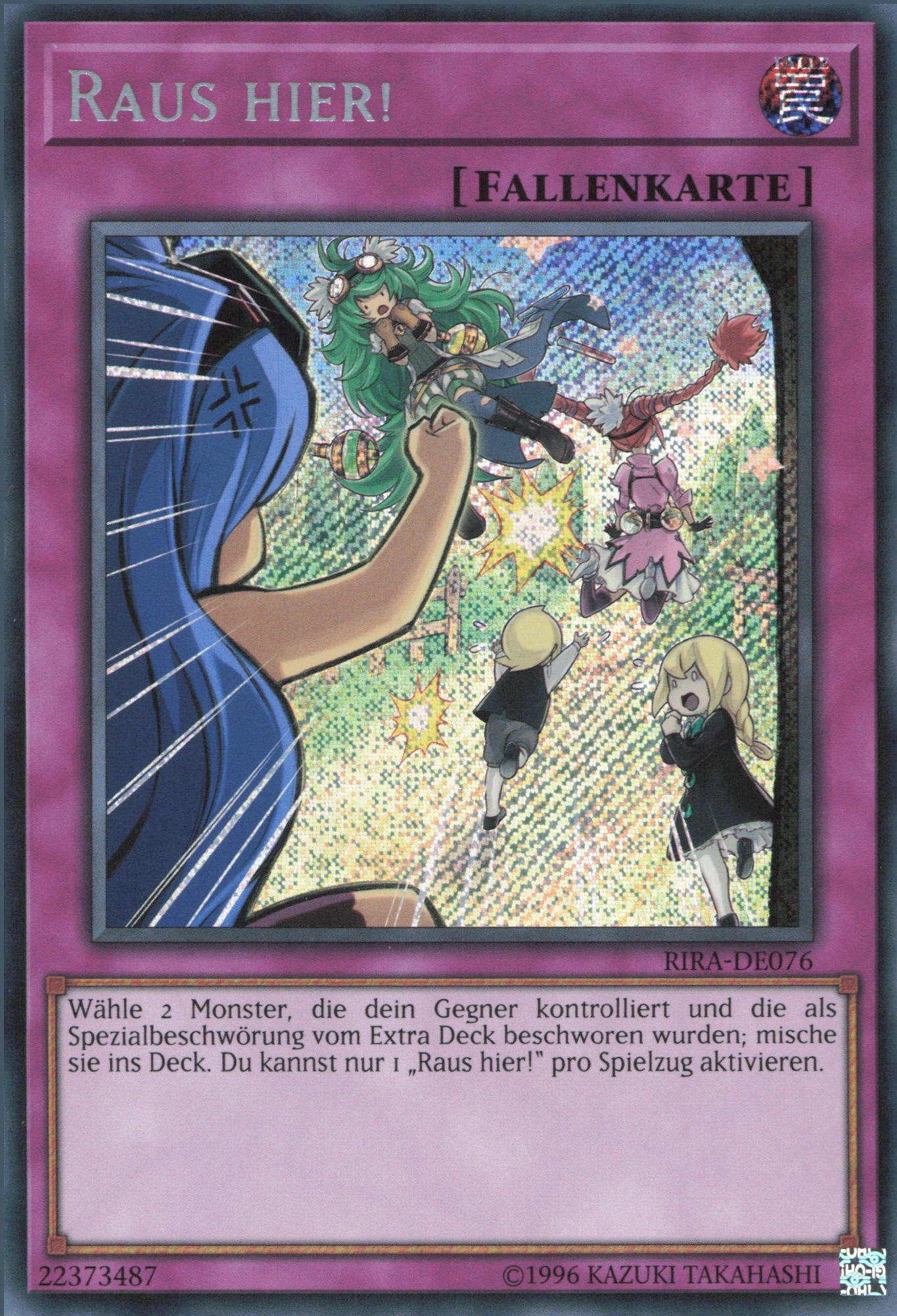 ReCollectibles Sammelkarte YuGiOh Karte Raus hier! deutsch, Yu-Gi-Oh ...