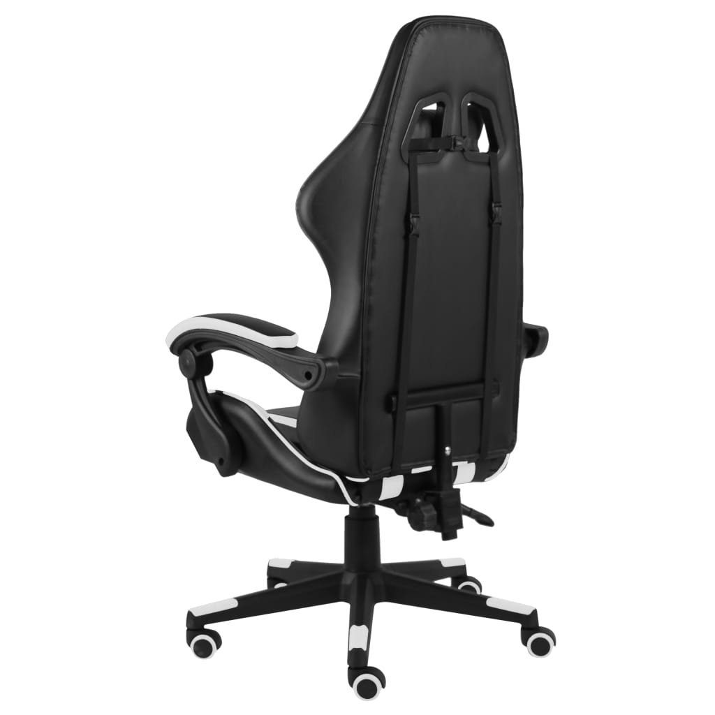 und Weiß Schwarz Bürostuhl Kunstleder vidaXL Gaming-Stuhl