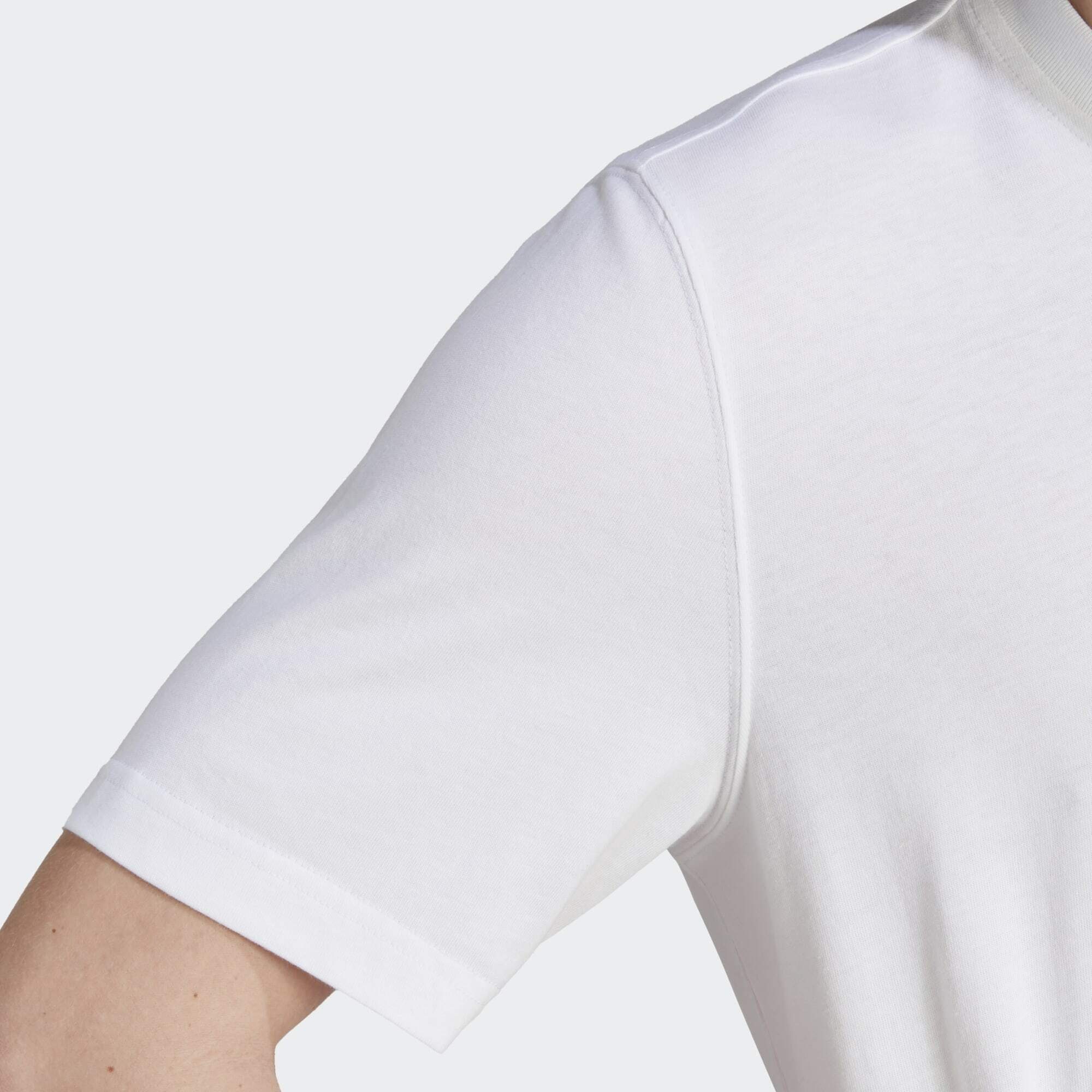 adidas Originals White T-Shirt CLASSICS / T-SHIRT TREFOIL Black ADICOLOR