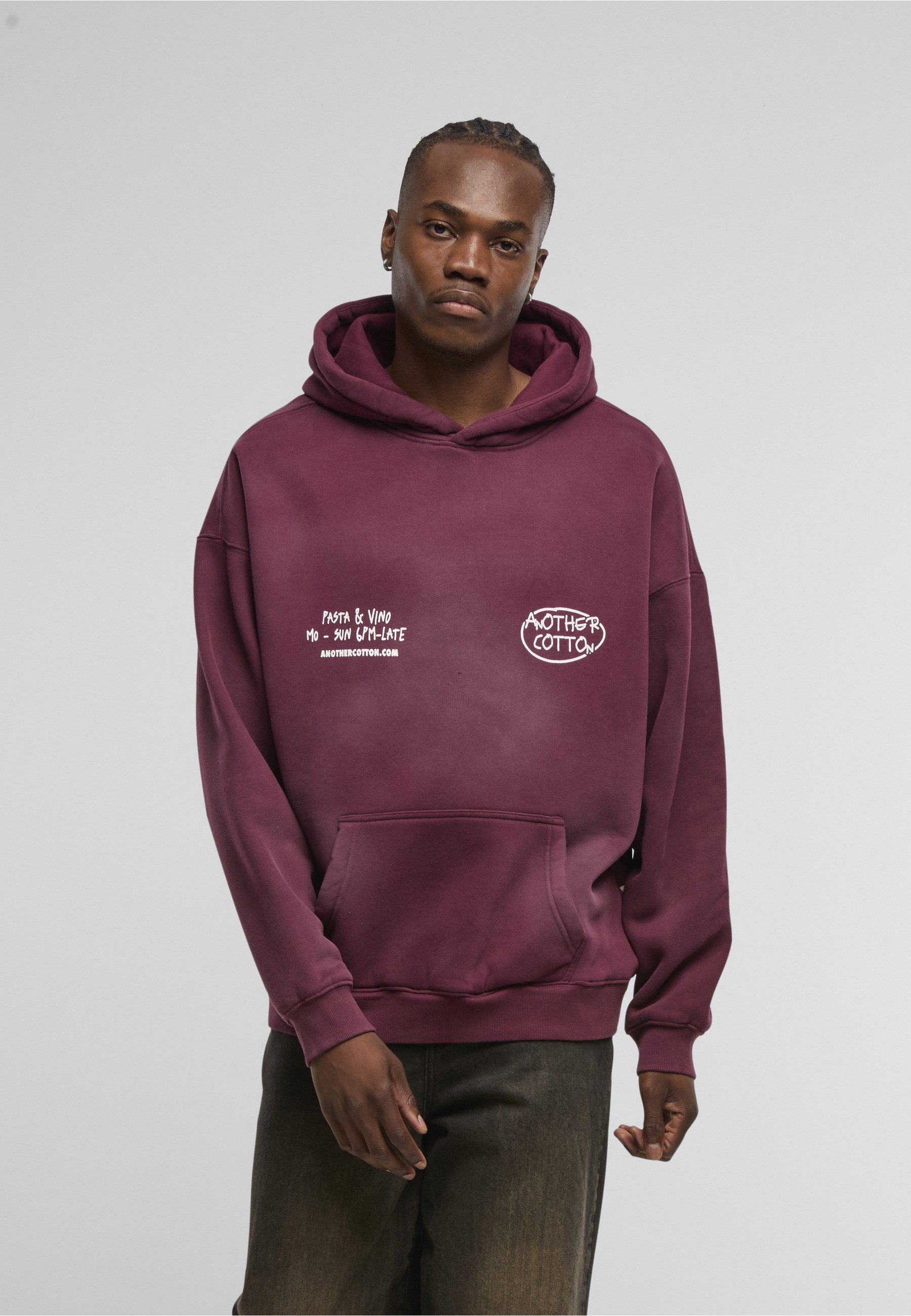 Another Cotton Lab Kapuzensweatshirt Another Cotton Lab Pasta Night Washed Hoodie (1-tlg)