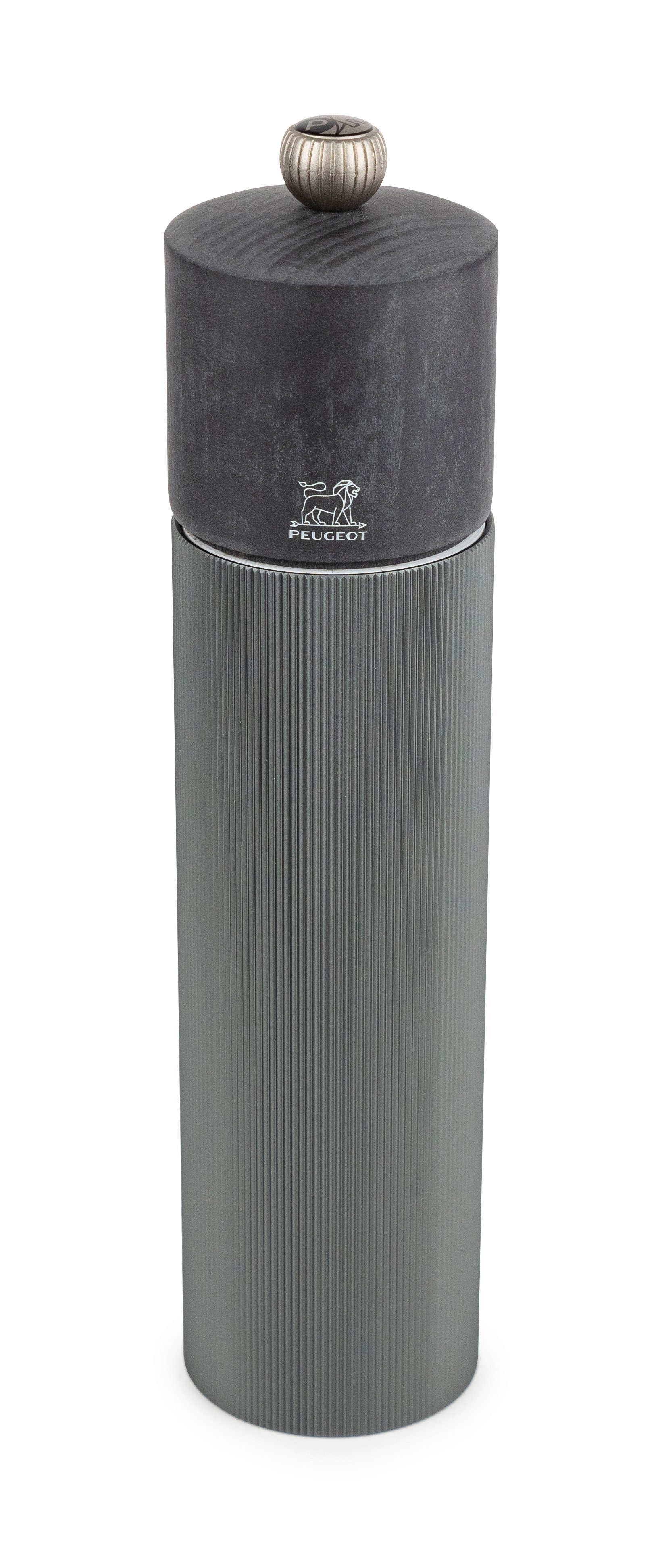 PEUGEOT Pfeffermühle LINE 22cm Aluminium Buchenholz Manuell Stahlmahlwerk Manuell