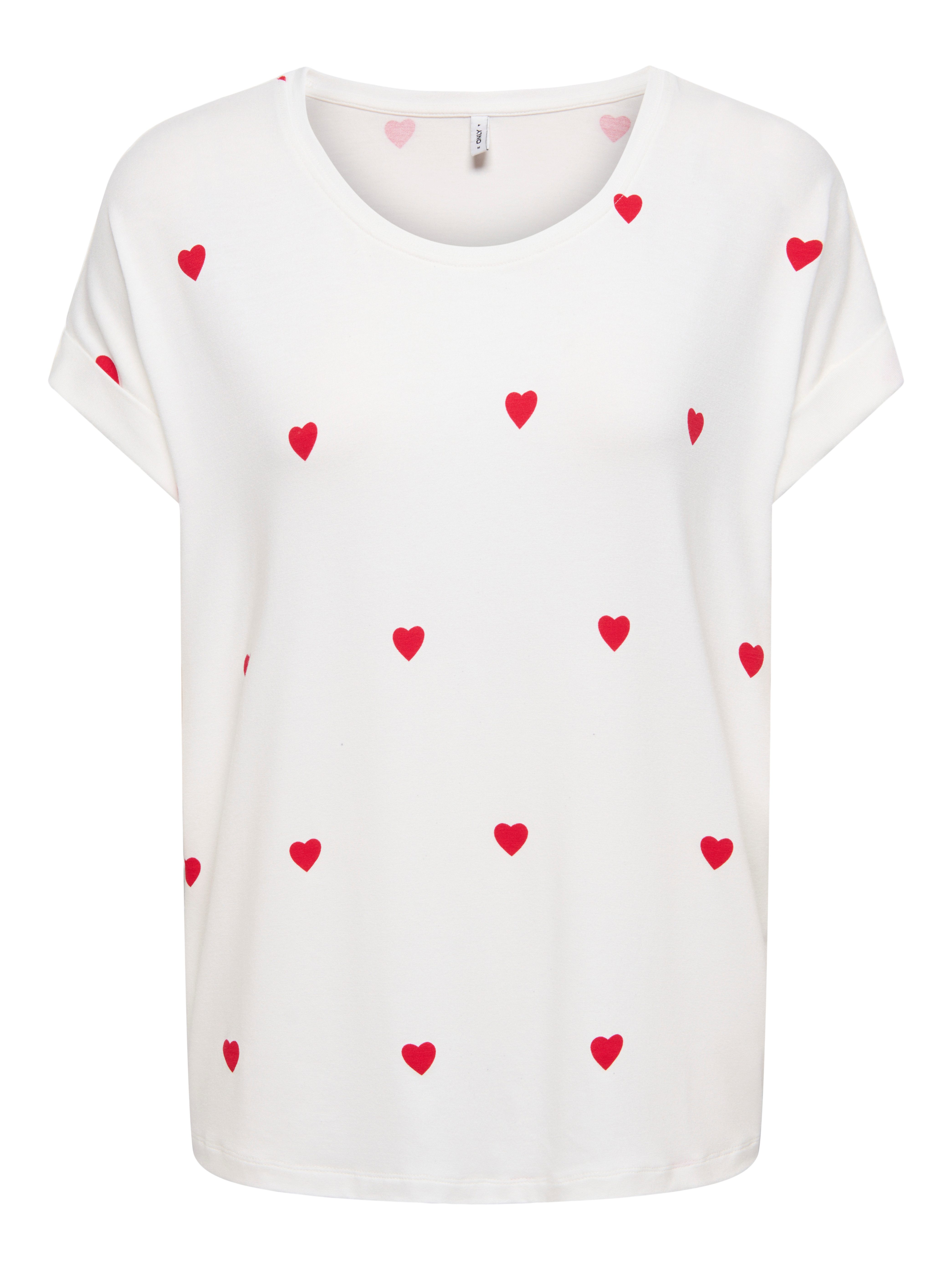 ONLY Kurzarmshirt ONLMOSTER S/S AOP TOP CS JRS Viskosemischung, Rundhals – Bild 2 von 4