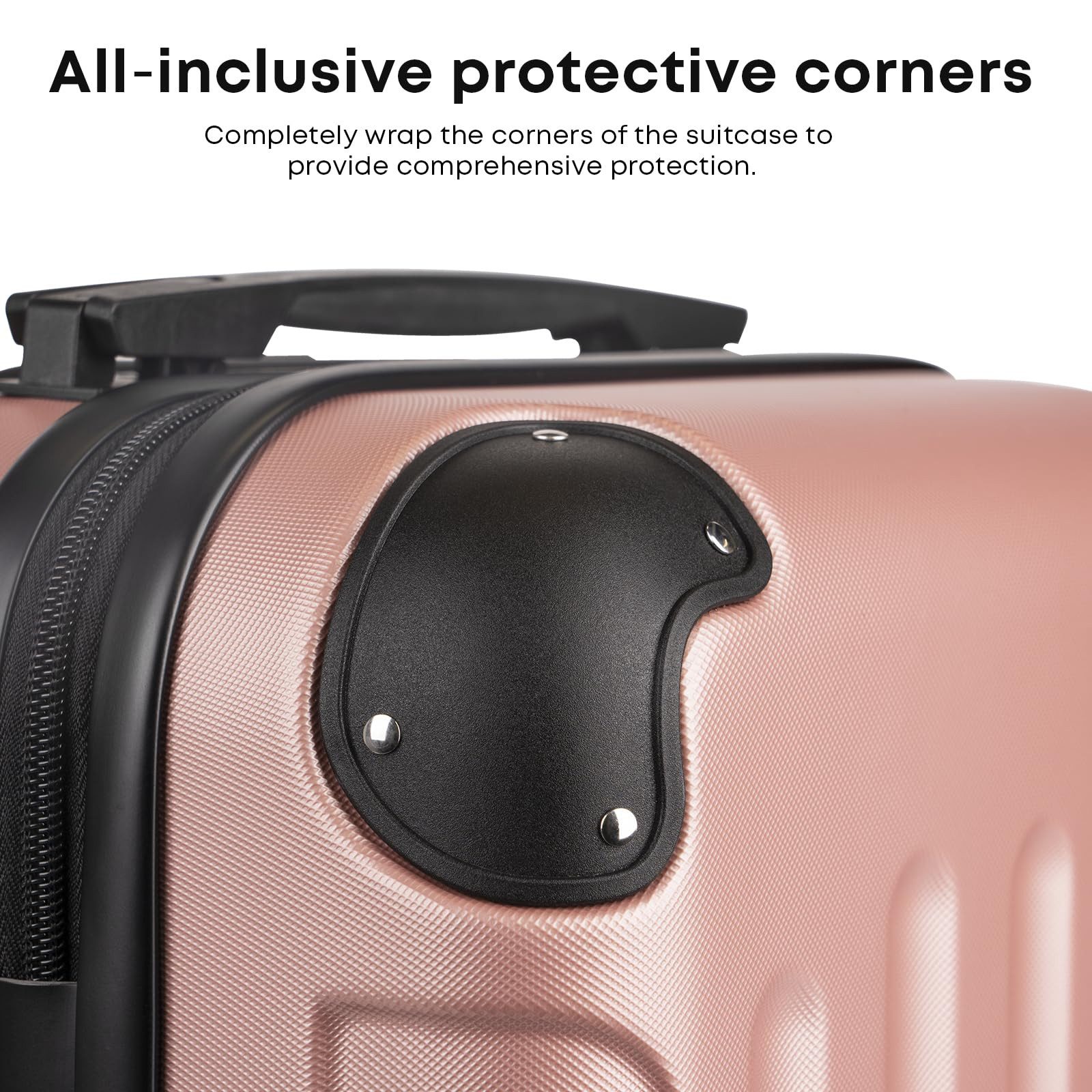 yonsly Hartschalen-Trolley Rollkoffer Trolley Reisekoffer Handgepäck Leichter Rollkoffer, 4 Rollen, Robuster Reisebegleiter aus ABS-Hartschale, Geschäftsreisekoffer