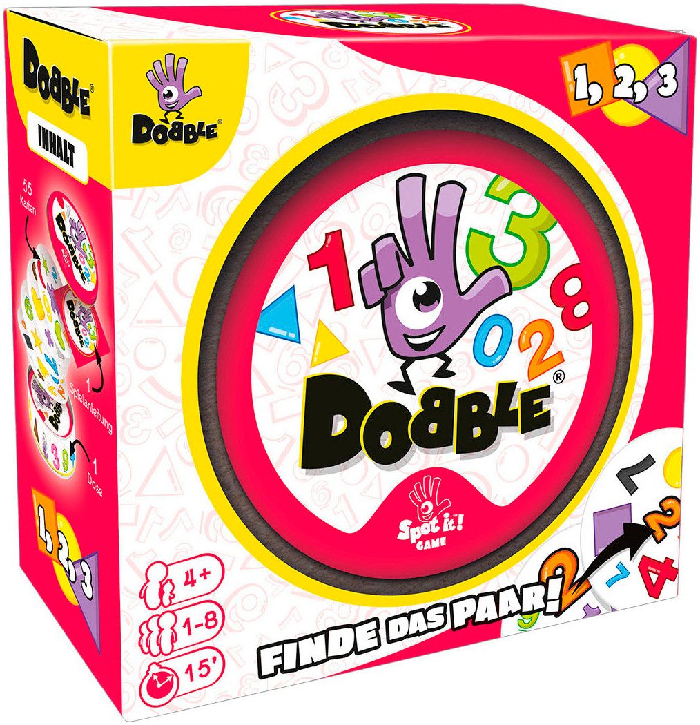 Asmodee Spiel Dobble 1,2,3 2025, Kinderspiel, Made in Europe