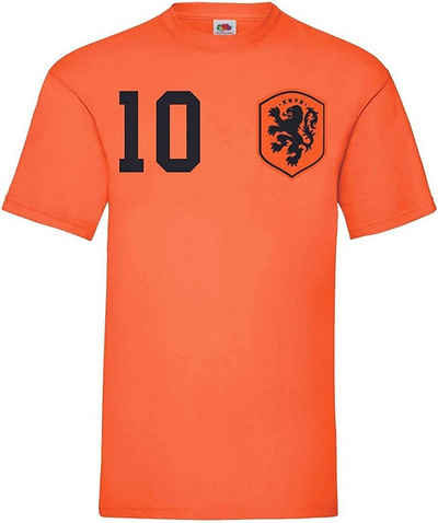 Youth Designz T-Shirt Niederlande Holland Herren T-Shirt im Fußball Trikot Look mit trendigem Motiv