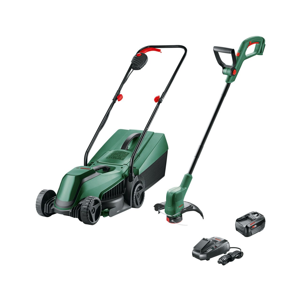 BOSCH Akkurasenmäher Bosch Akku-Rasenmäher-Set EasyMower 18 V inkl.