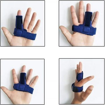 Rnemitery Fingerbandage Finger Support Splint,Einstellbare Trigger Finger Schiene,Finger Strap (2-tlg)