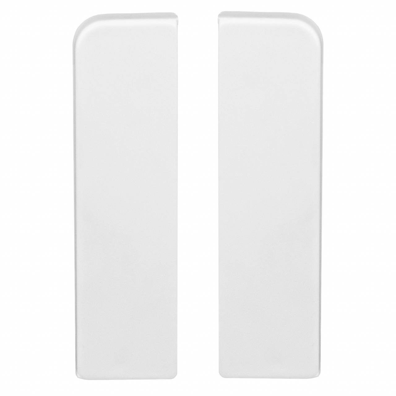 PROVISTON Sockelleisten-Endkappe Endkappen für MDF-Sockelleisten, 15 x 58 mm, Kunststoff, Weiß