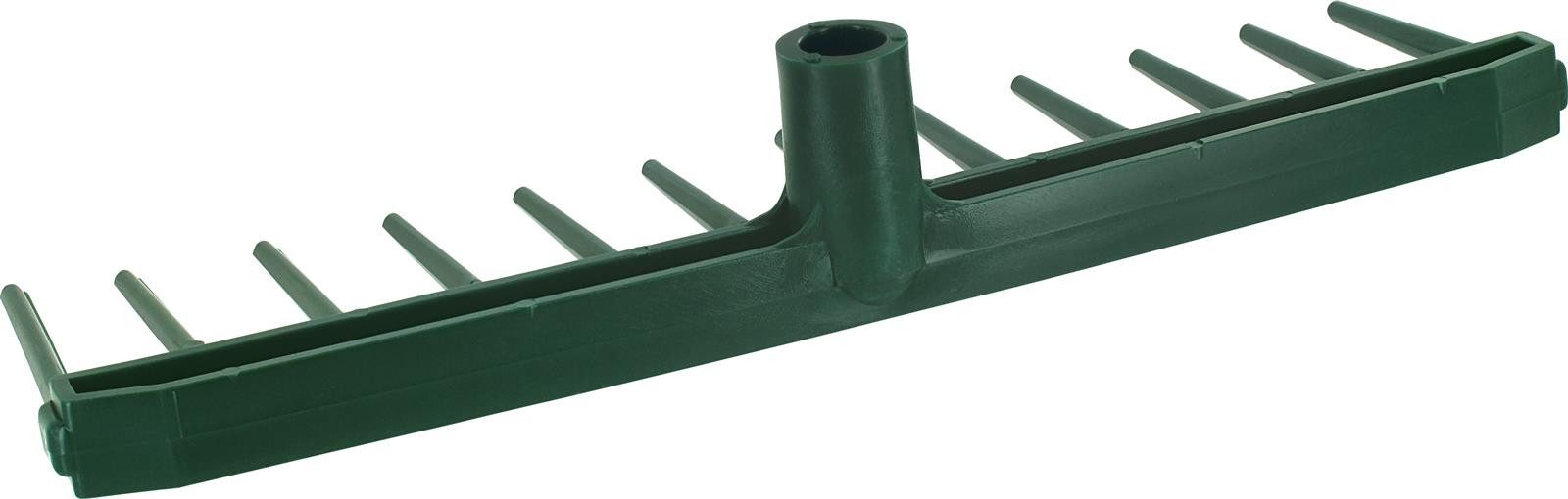 Triuso Laubbesen Kunststoff Rechen 12 Zinken 43cm breit grün ohne Stiel, 43.00 cm Arbeitsbreite, 12 Zinken