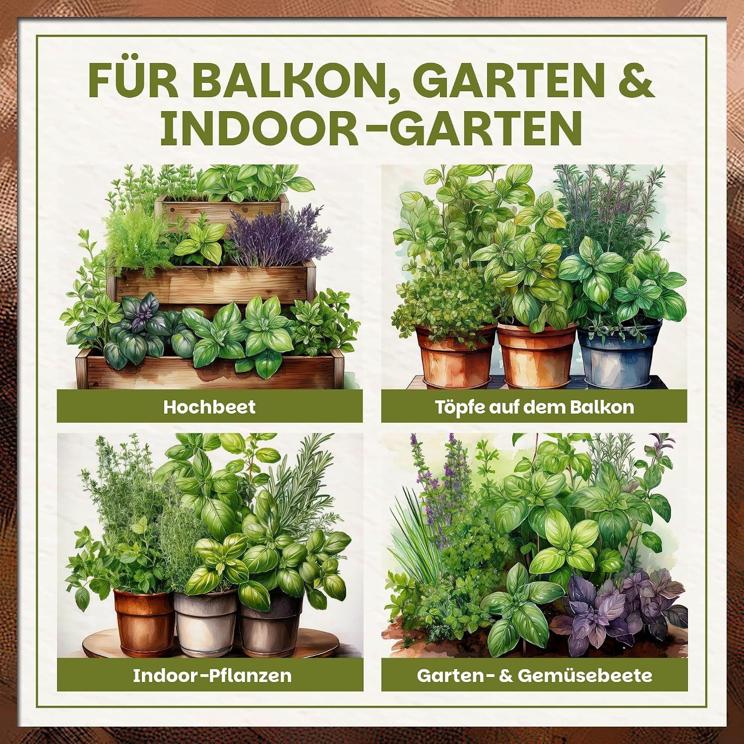 GREEN HOME LOVE NATURE Anzucht- und Kräutererde Anzucht- & Kräutererde, Aussaaterde für Gemüse, Kräuter & Tomaten 18 L, 36 L, 72 L, Langzeitdünger, Perlit, Koko – Bild 4 von 5
