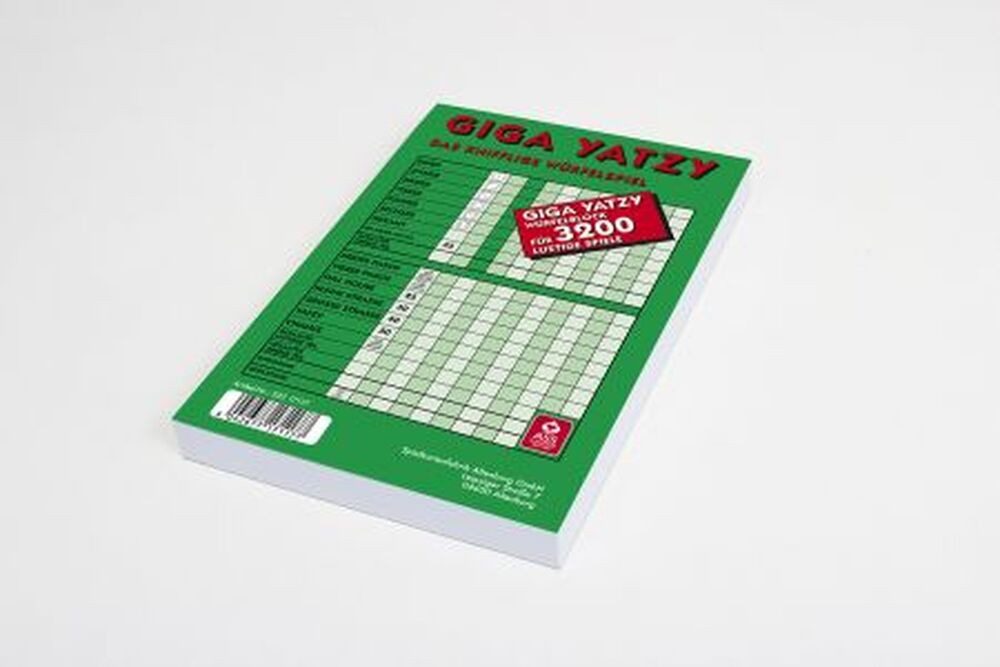 Cartamundi Spiel Giga Yatzy Block