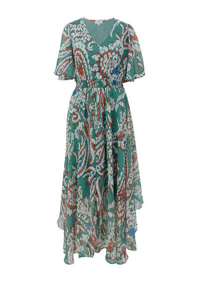 s.Oliver Midikleid - Kleid mit Print - Sommerkleid - Kurzarmkleid