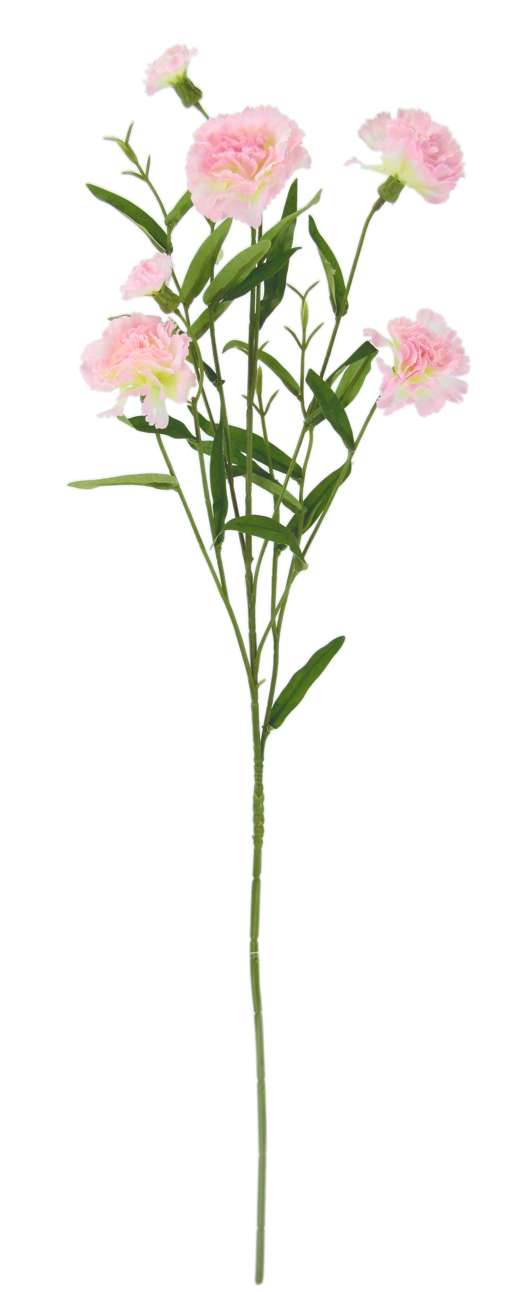 Kunstblume Nelke, 71 Stielblume Blumen, I.GE.A., künstliche cm, hellrosa Set Höhe 4er