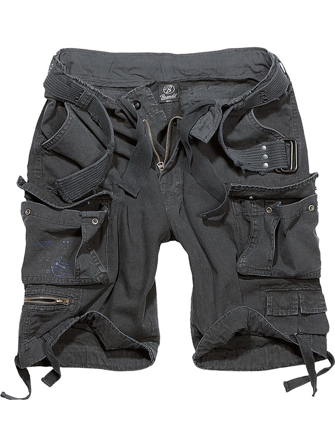 Brandit Shorts Savage Vintage Shorts Große Seitentaschen und zwei kleine Minipockets