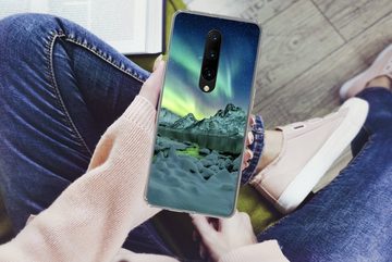 MuchoWow Handyhülle Meer - Eis - Nordlicht - Winter - Natur, Phone Case, Handyhülle OnePlus 7 Pro, Silikon, Schutzhülle