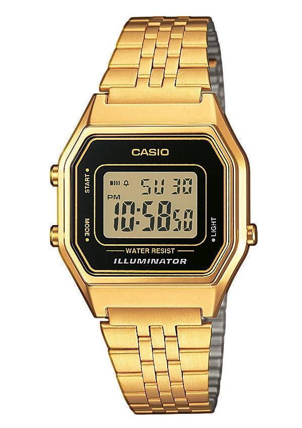 CASIO VINTAGE Chronograph LA680WEGA-1ER, Quarzuhr, Armbanduhr, Damenuhr, digital, Datum, Stoppfunktion