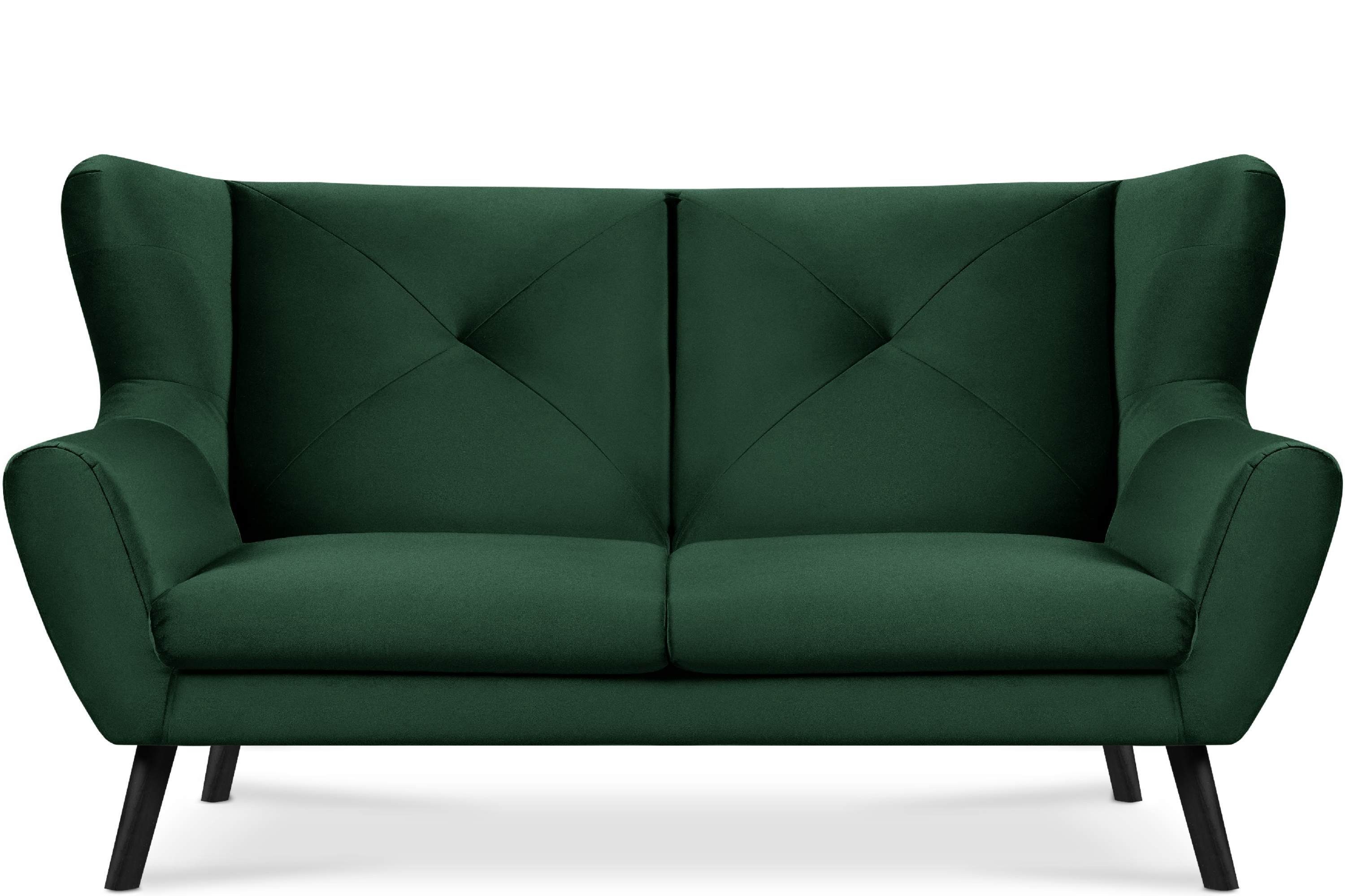Sofa dunkelgrün bequemer im MIRO Sitzer, wasserabweisender Schaumstoff Sofa dunkelgrün 3 Konsimo | Oberstoff, Sitz