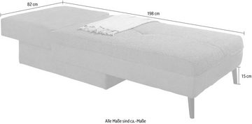 Jockenhöfer Gruppe Recamiere Wolli, mit Bettfunktion als Schlafsofa, Bettkasten, frei im Raum stellbar