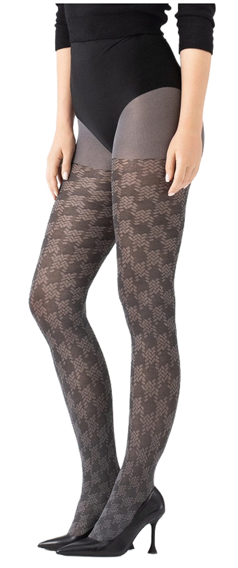 Fiore Feinstrumpfhose Freedom (Packung 1 St. 1 Paar) Strumpfhose 40DEN mit Pepita-Muster