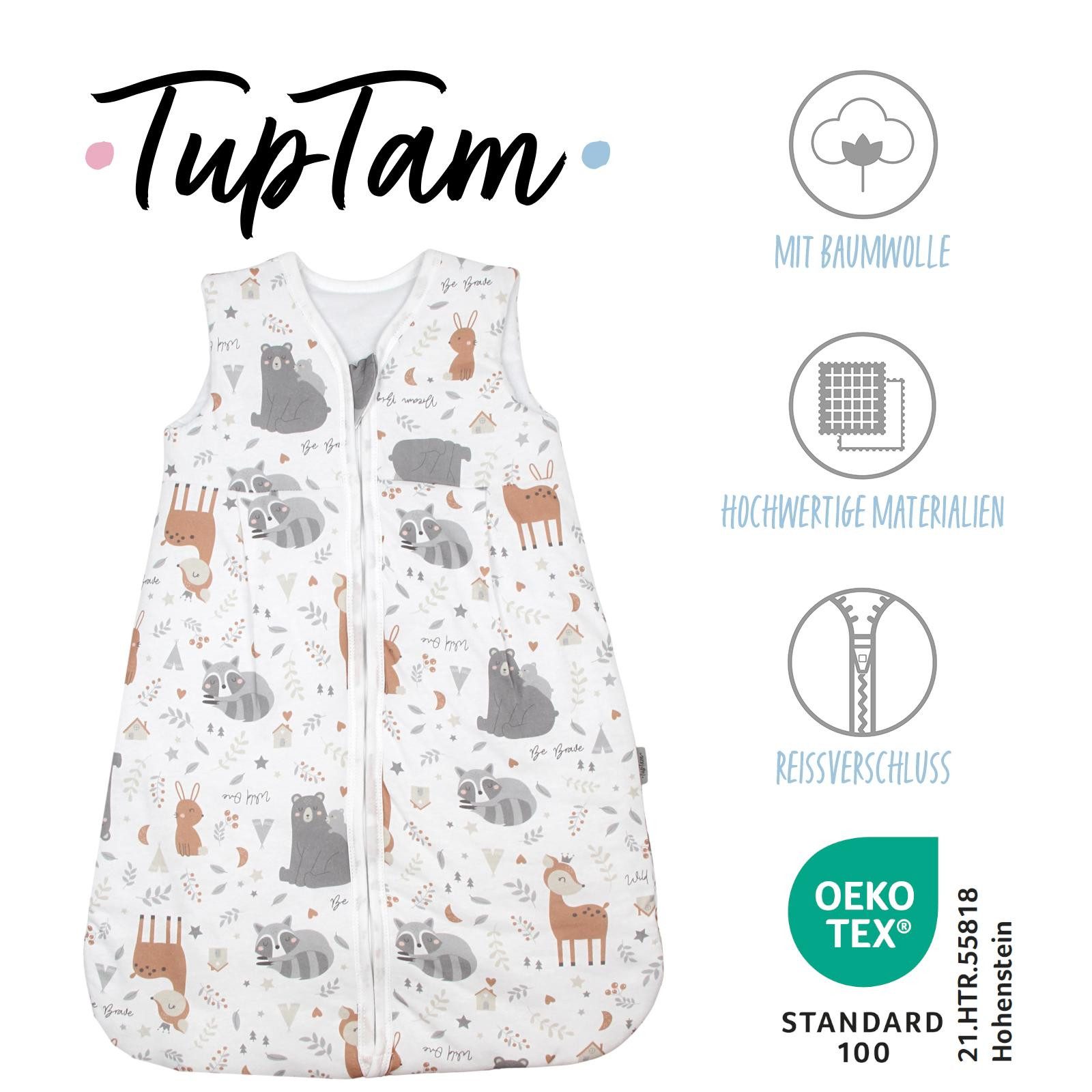 TupTam Babyschlafsack 2.5 TOG Ganzjahresschlafsack wattiert Unisex