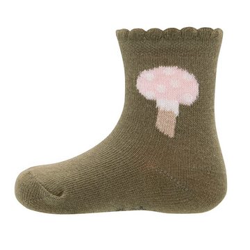 Ewers Socken Socken GOTS Blümchen/Pilz (4-Paar)