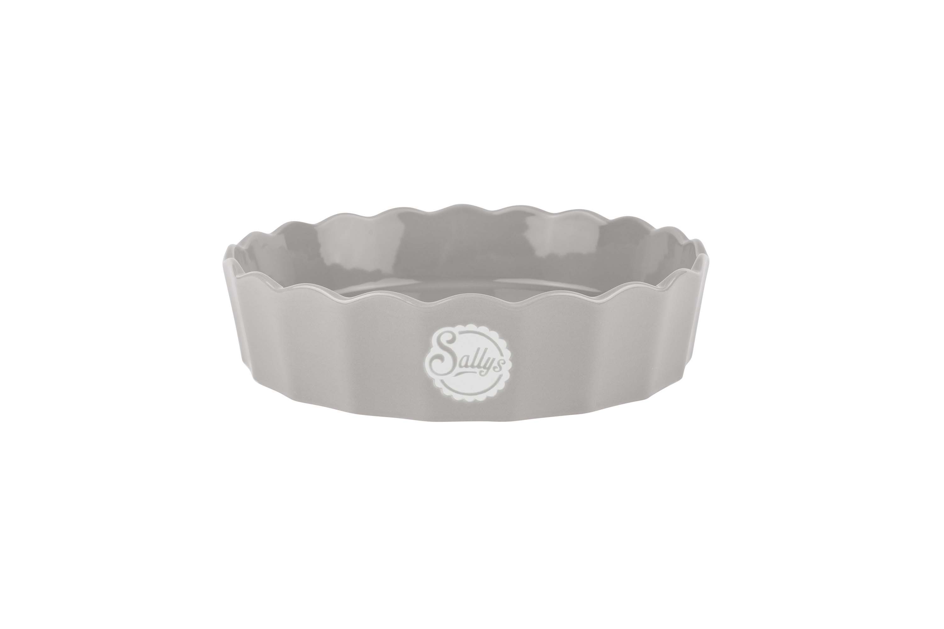 Sallys Auflaufform - Stoneware Ofenform rund 24,5 cm - aus natürlichen Materialien